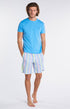 Tee-shirt Homme uni Bleu 27