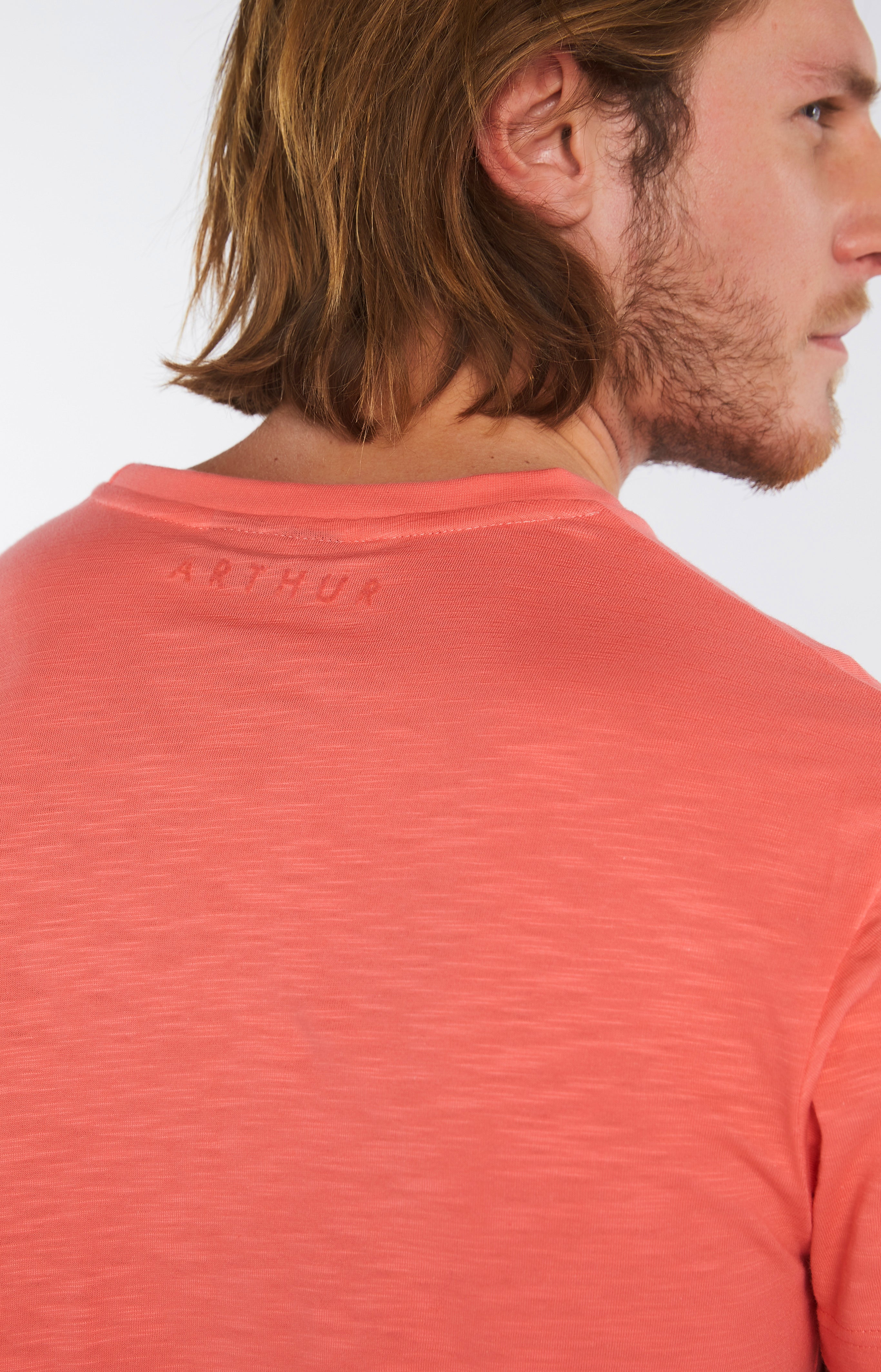 Tee-shirt Homme uni Fraise Rouge 6