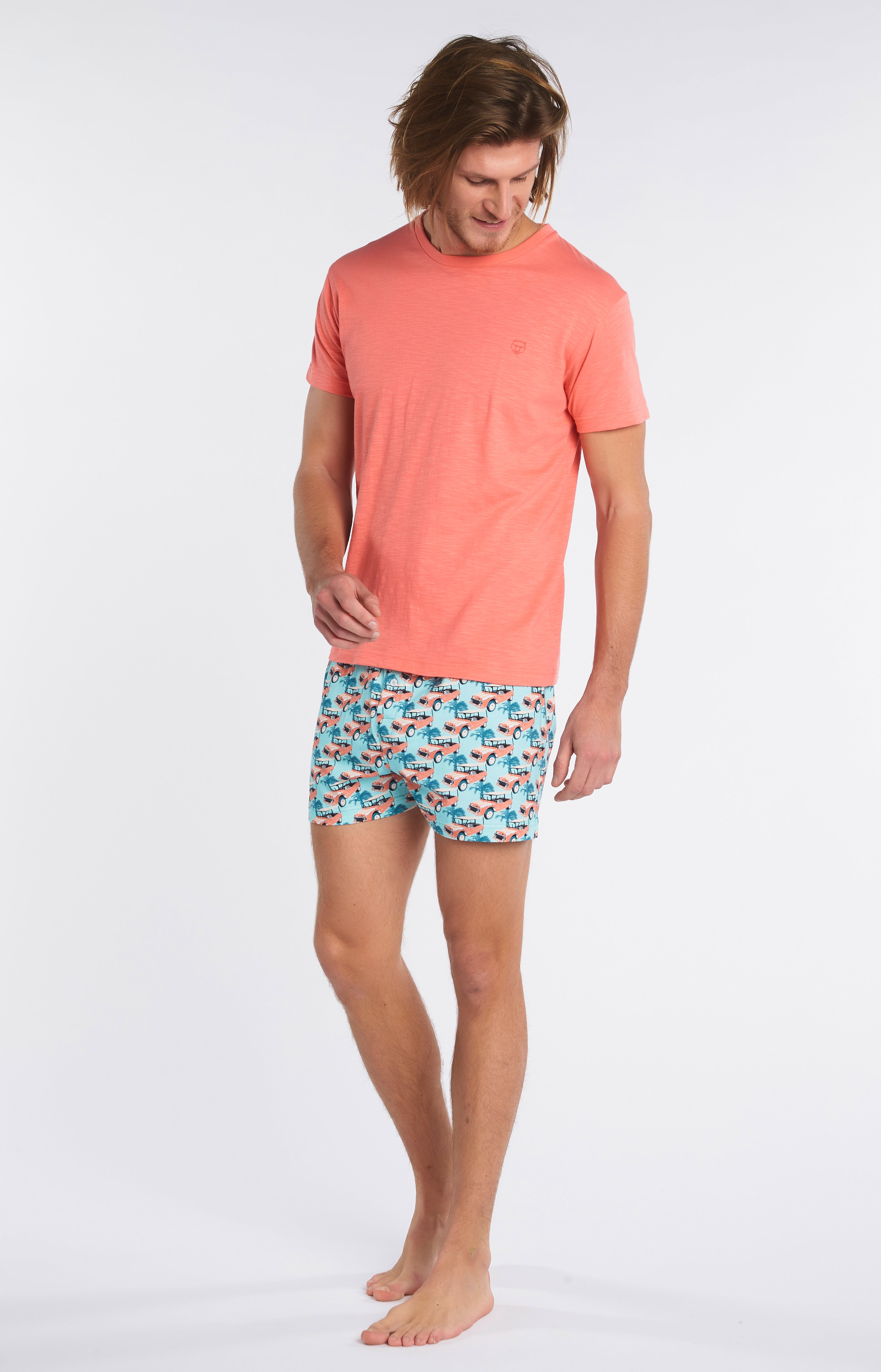 Tee-shirt Homme uni Fraise Rouge 2