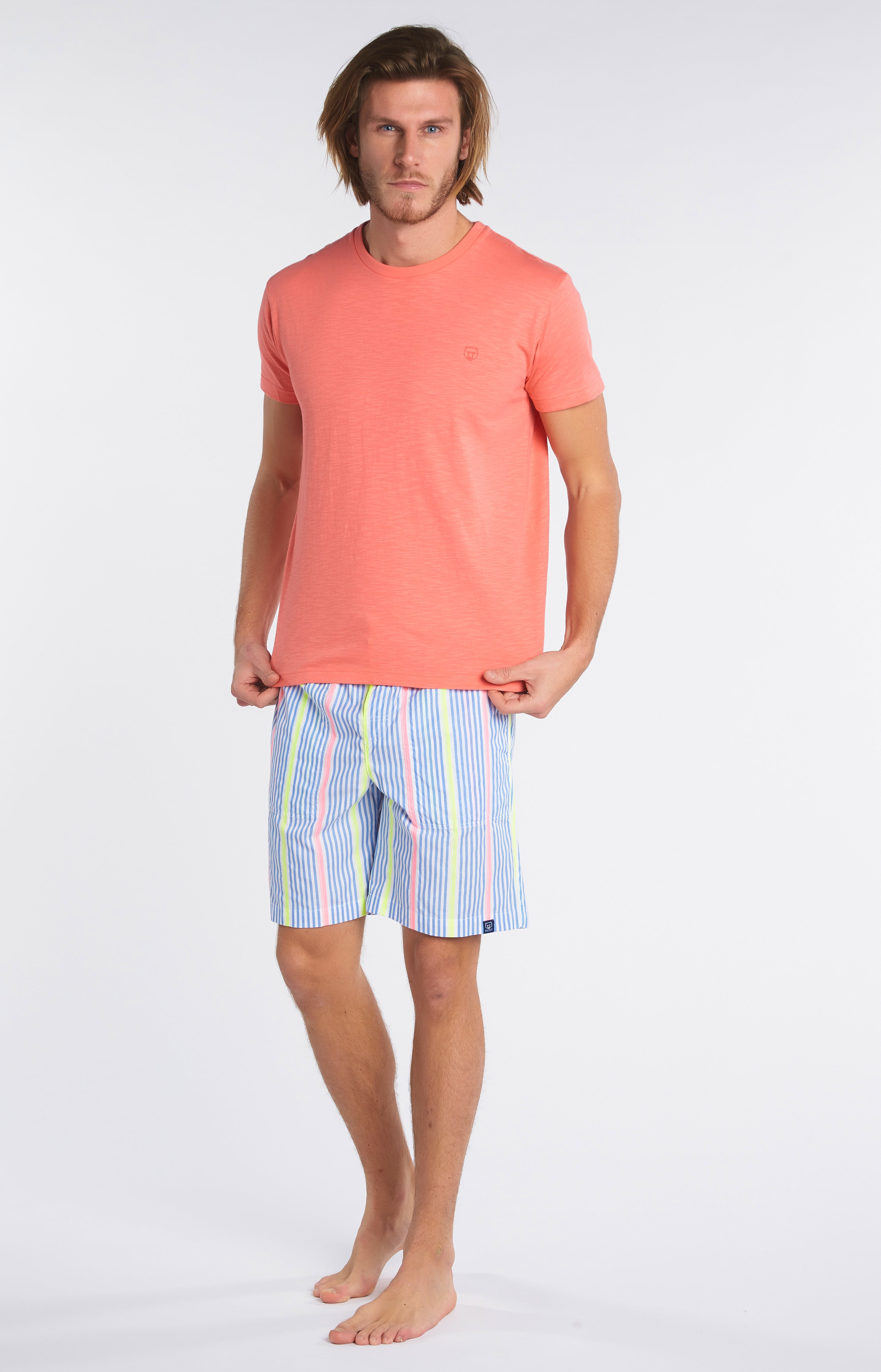 Tee-shirt Homme uni Fraise Rouge 1