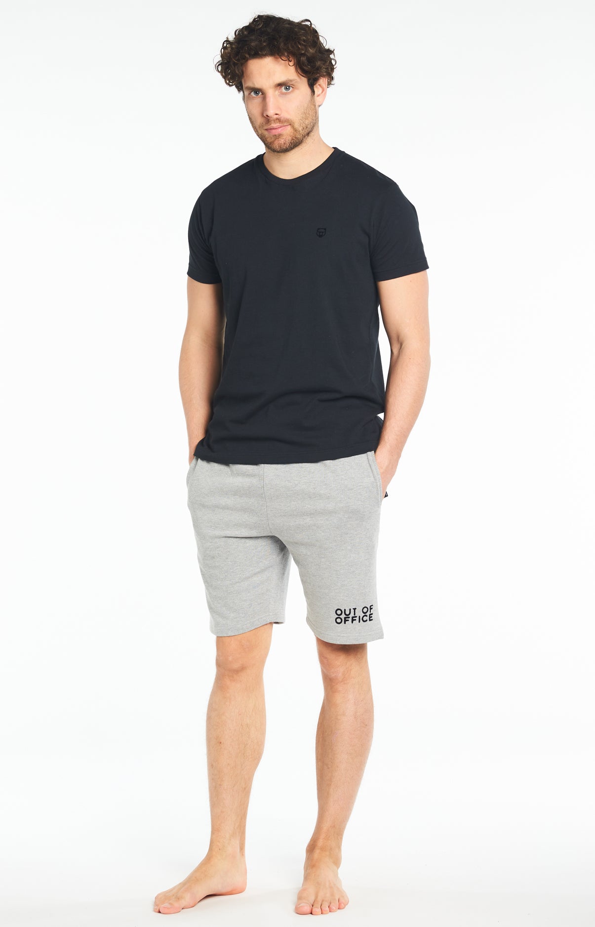 Tee-shirt Homme Uni Noir 49