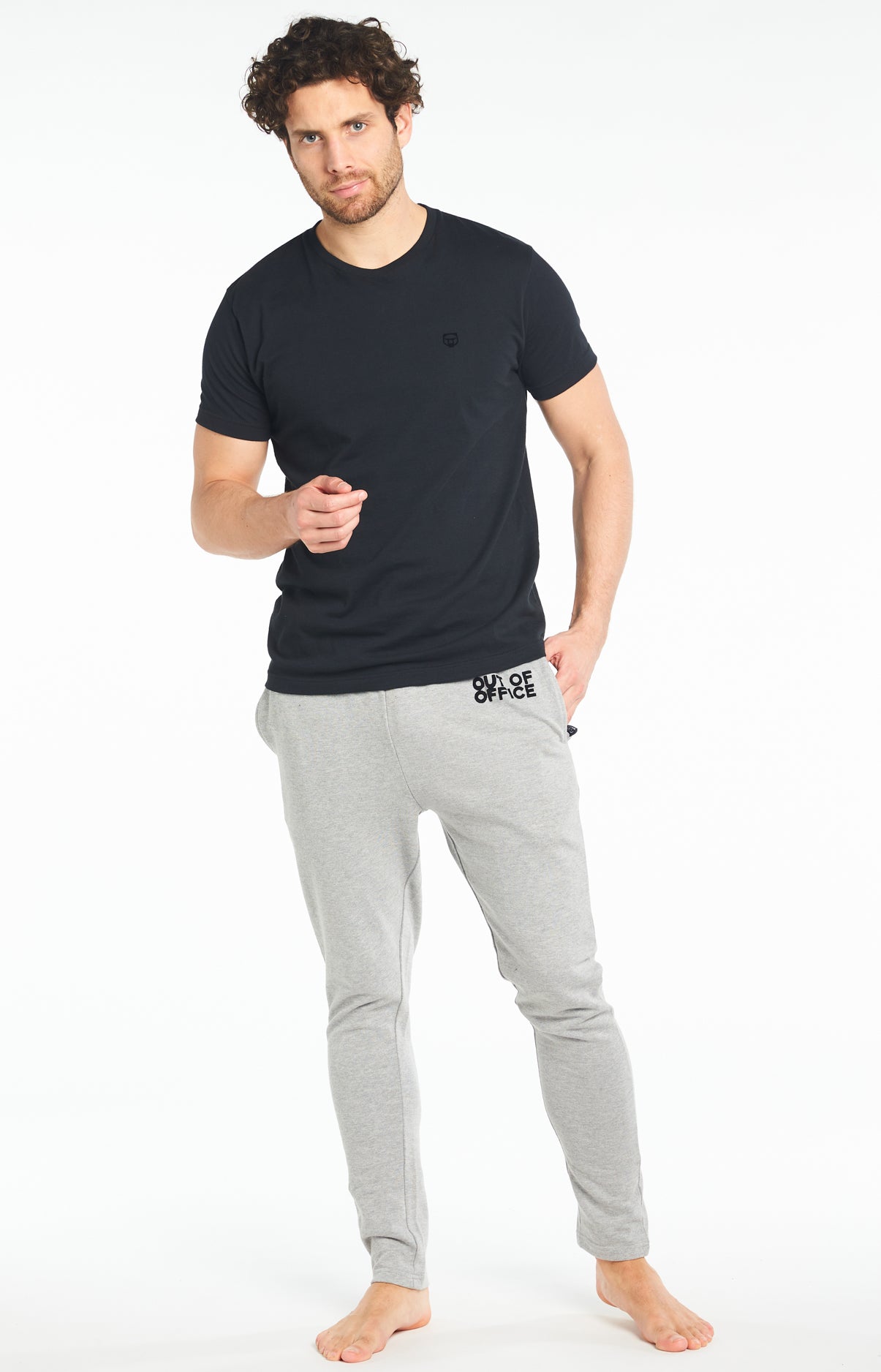 Tee-shirt Homme Uni Noir 53