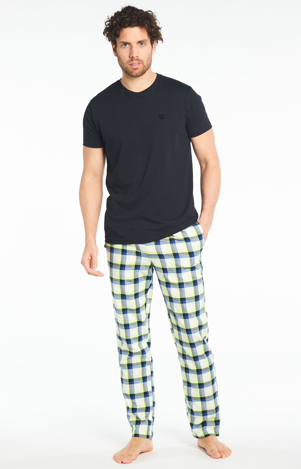 Tee-shirt Homme Uni Noir 50