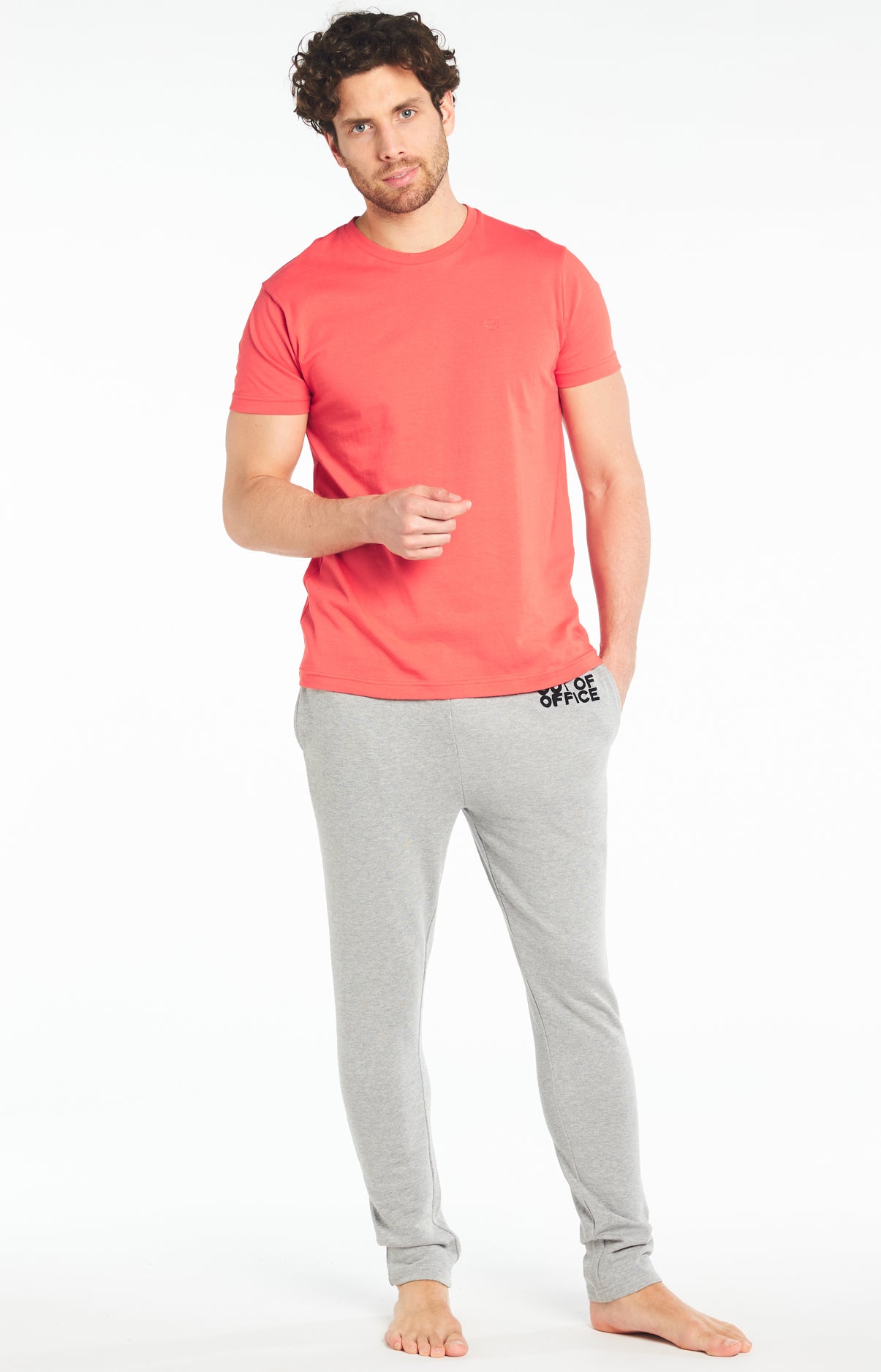 Tee-shirt Homme Uni Bleu 20