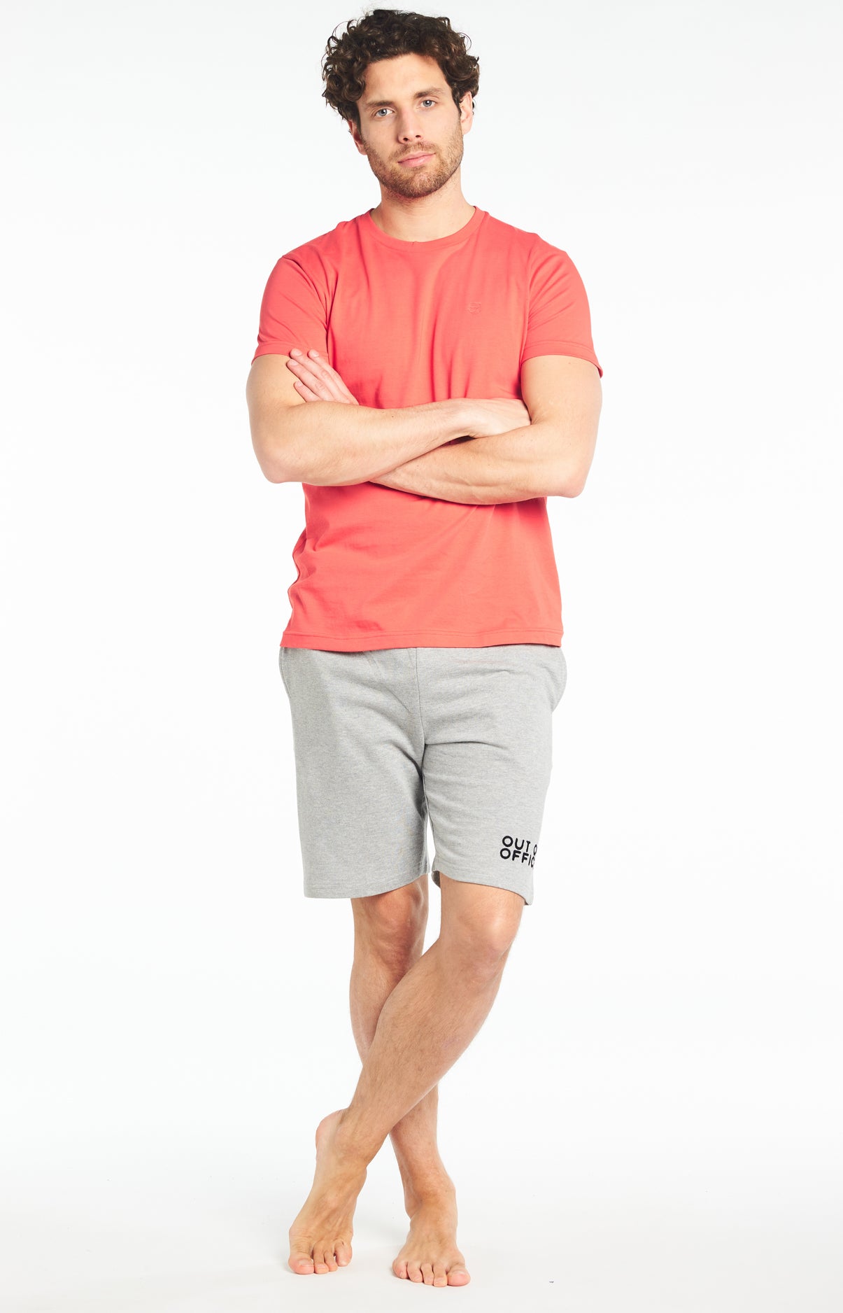 Tee-shirt Homme Uni Bleu 25