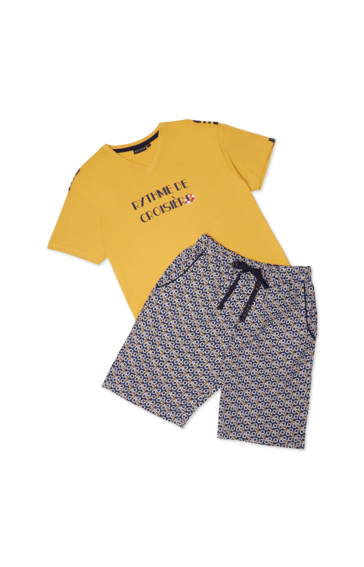 Pyjashort Homme Bouée Marine 3