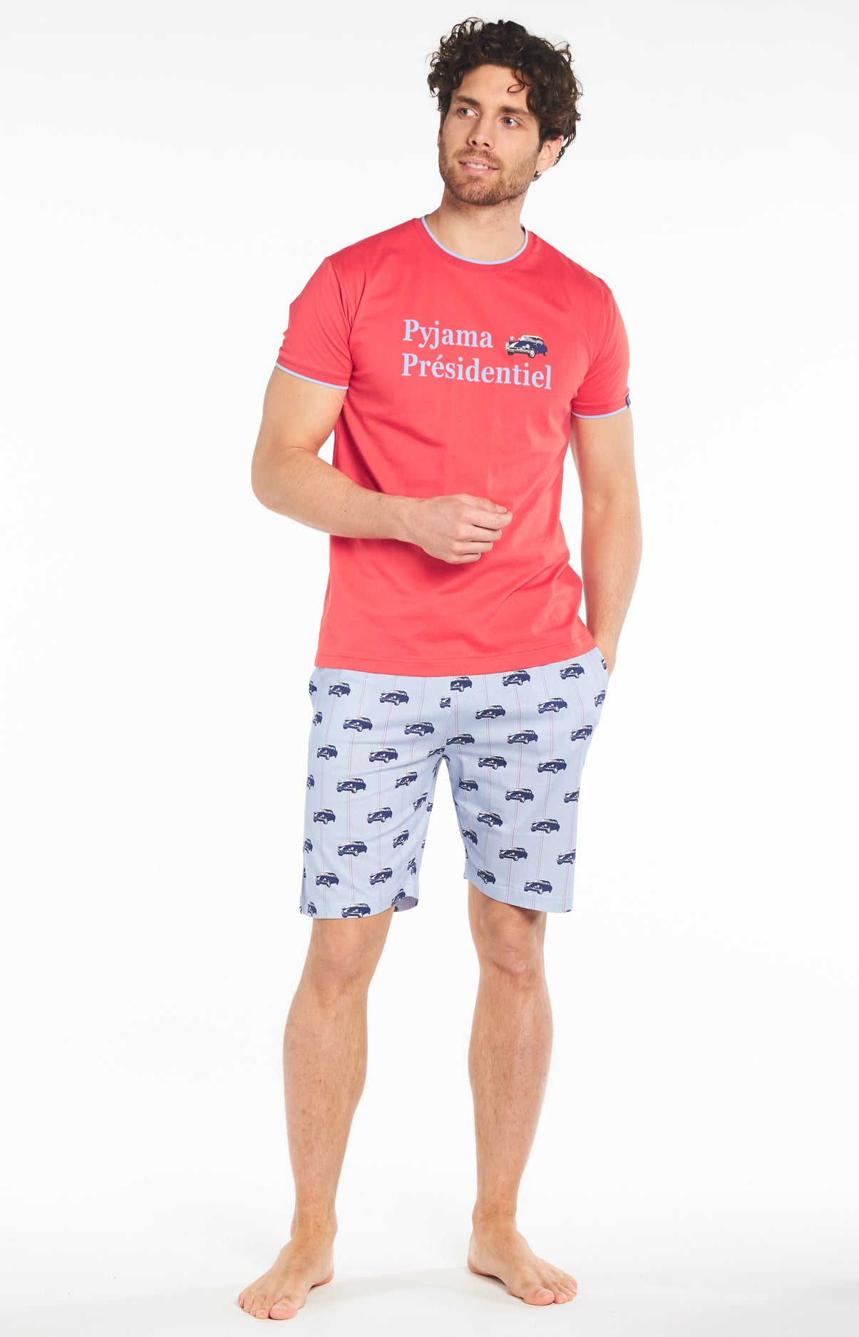 Pyjashort Homme Pyjama Présidentiel Bleu 2