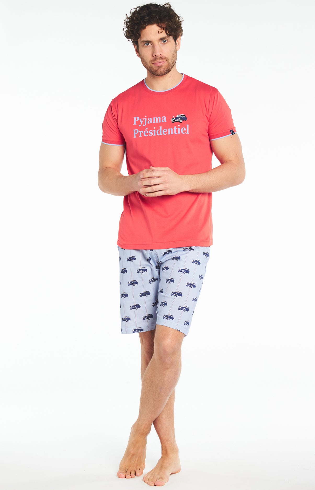 Pyjashort Homme Pyjama Présidentiel Bleu 4