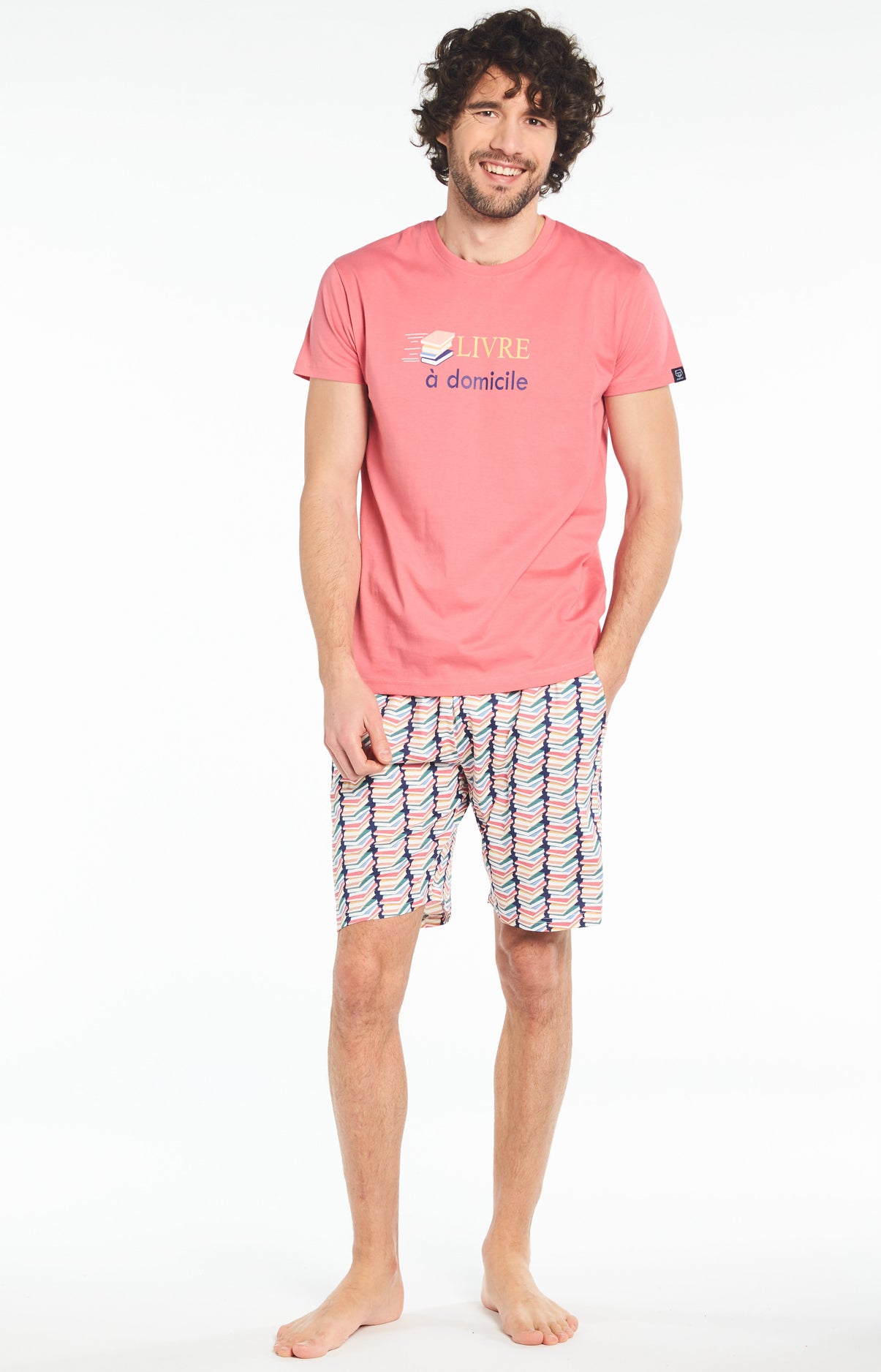 Pyjashort Homme Livre à domicile Multicolore 5
