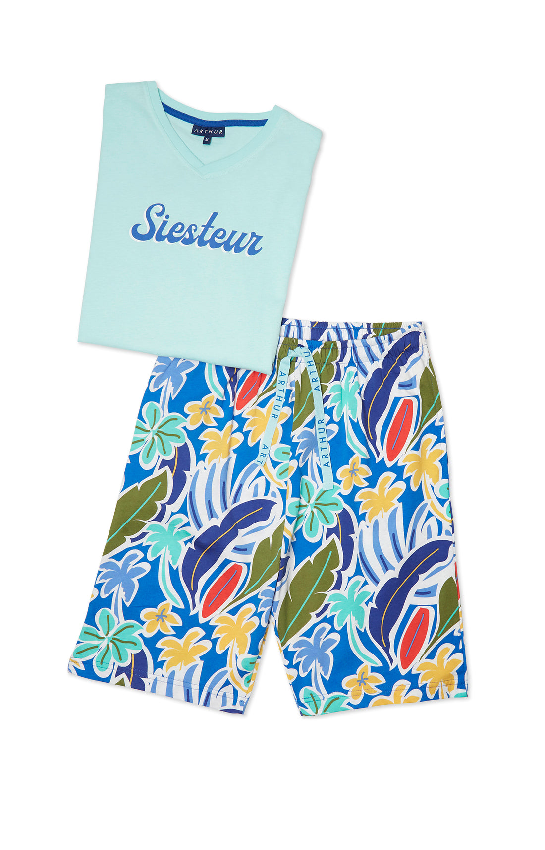 Pyjashort Homme Malibu Bleu 3