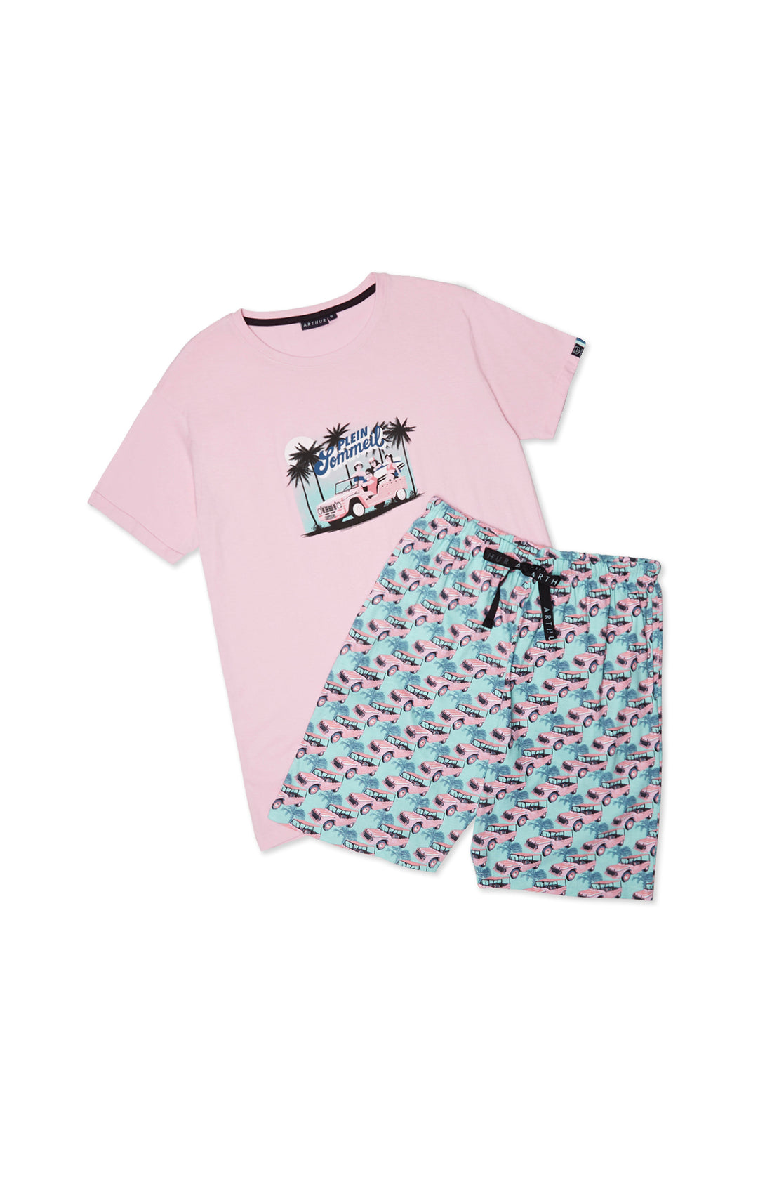 Pyjashort Homme Mehari Rose 3