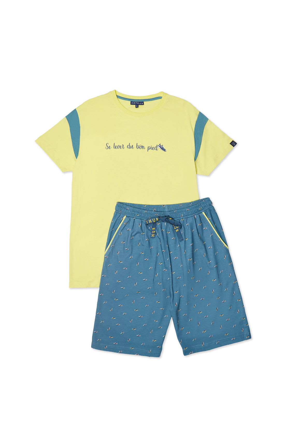 Pyjashort Homme Sneakers Bleu 3