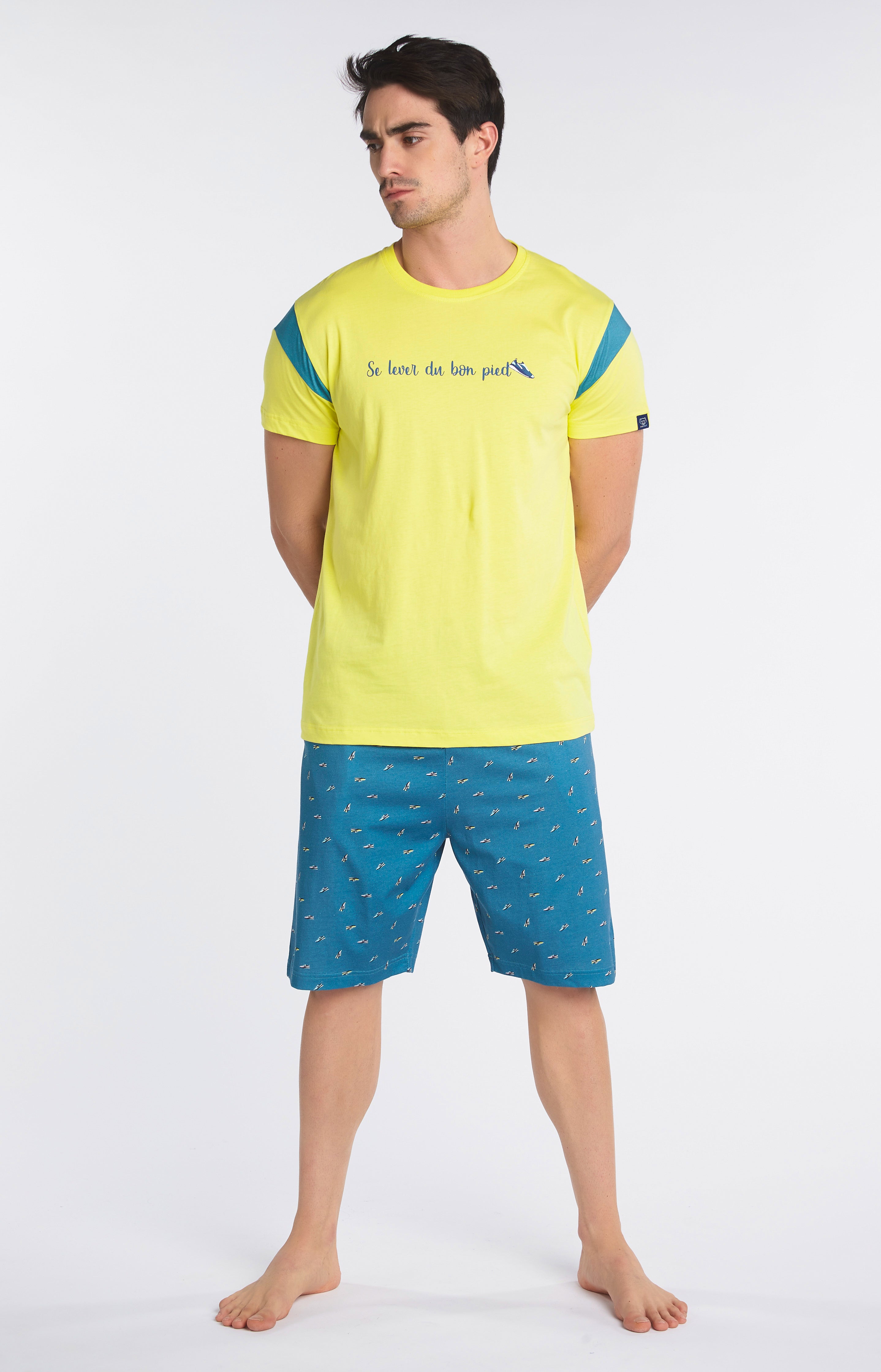 Pyjashort Homme Sneakers Multicolore 5