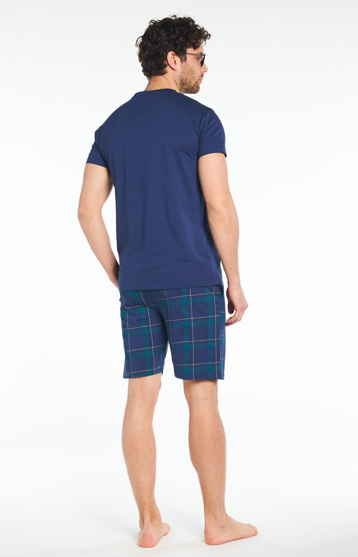 Pyjashort Homme Urgent ne fait pas Bonheur Marine 5