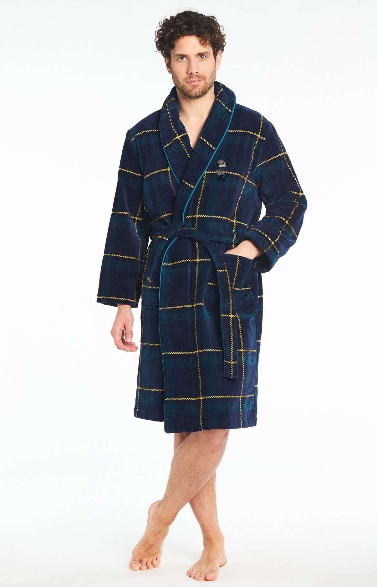 Peignoir Homme Benjamin Marine 1