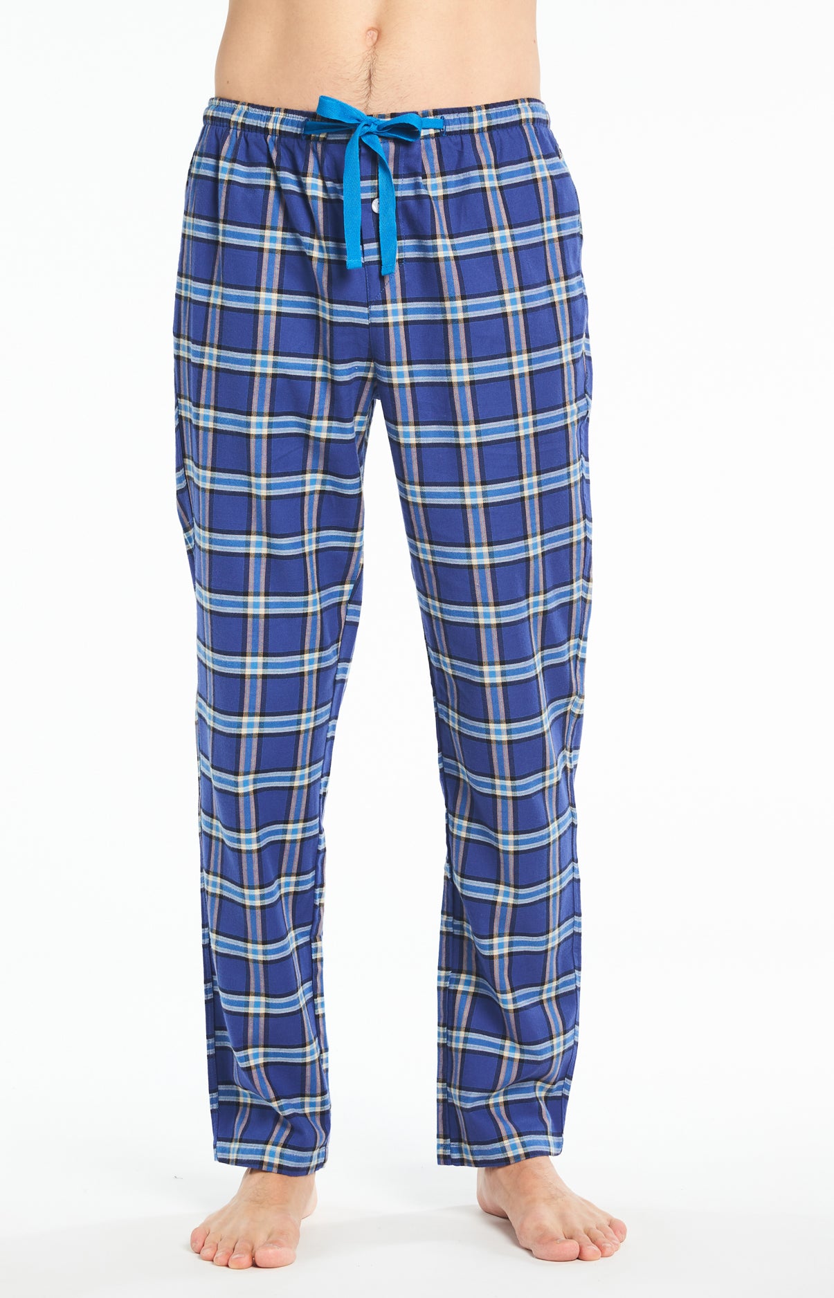 Pyjama long boutonné Homme Soirée Marine 4