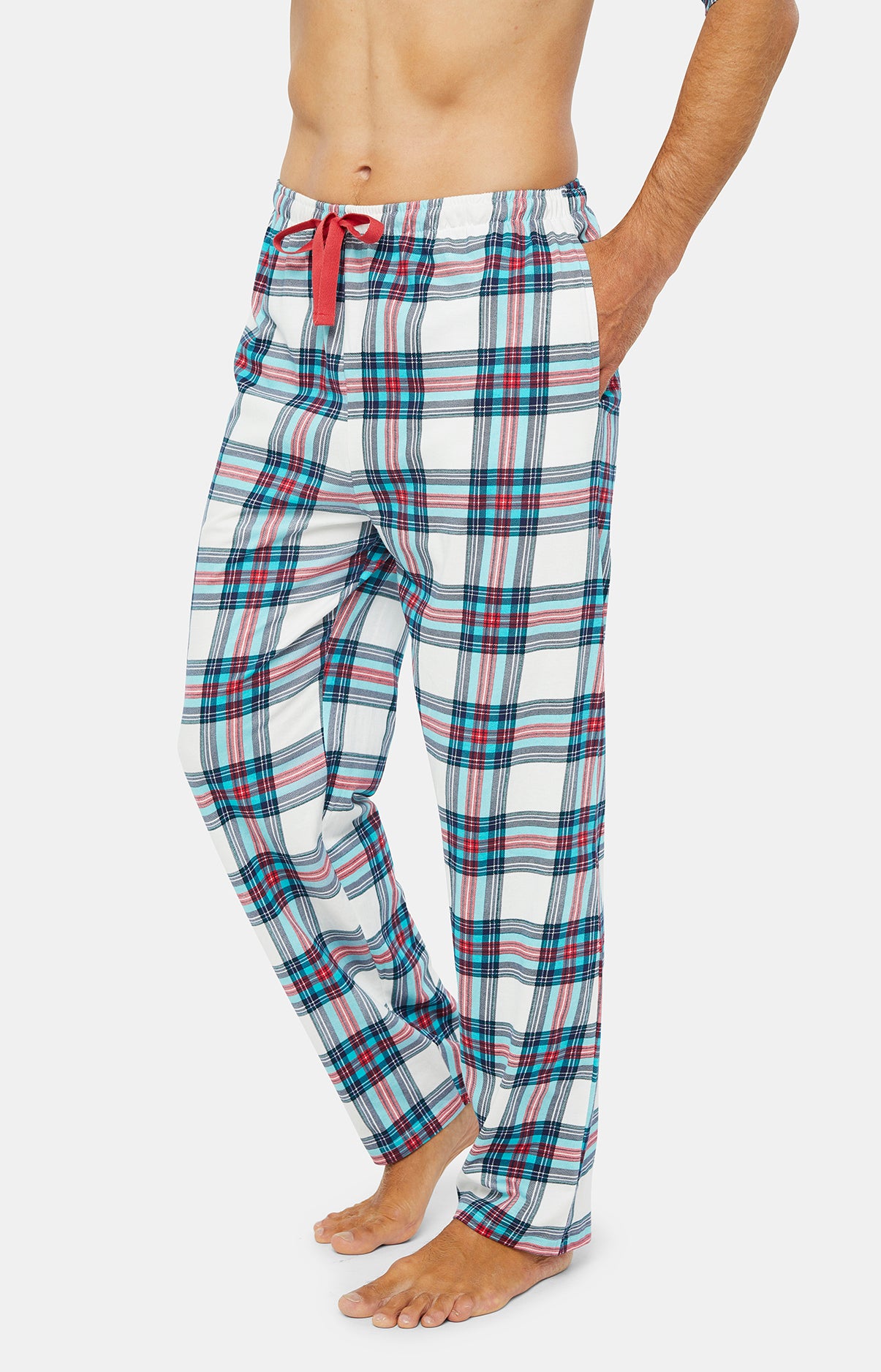 Pyjama long boutonné Homme Honoré Blanc et Ivoire 5