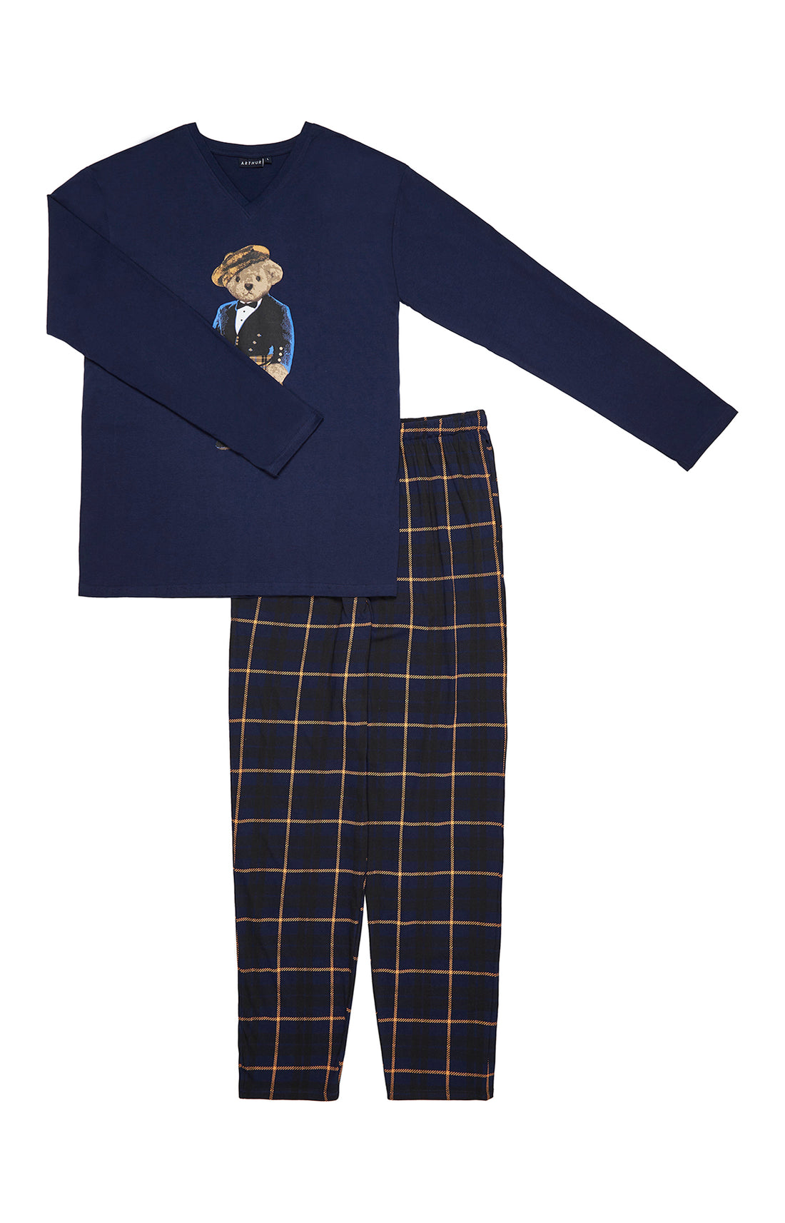 Pyjama long Homme Boston Marine 3