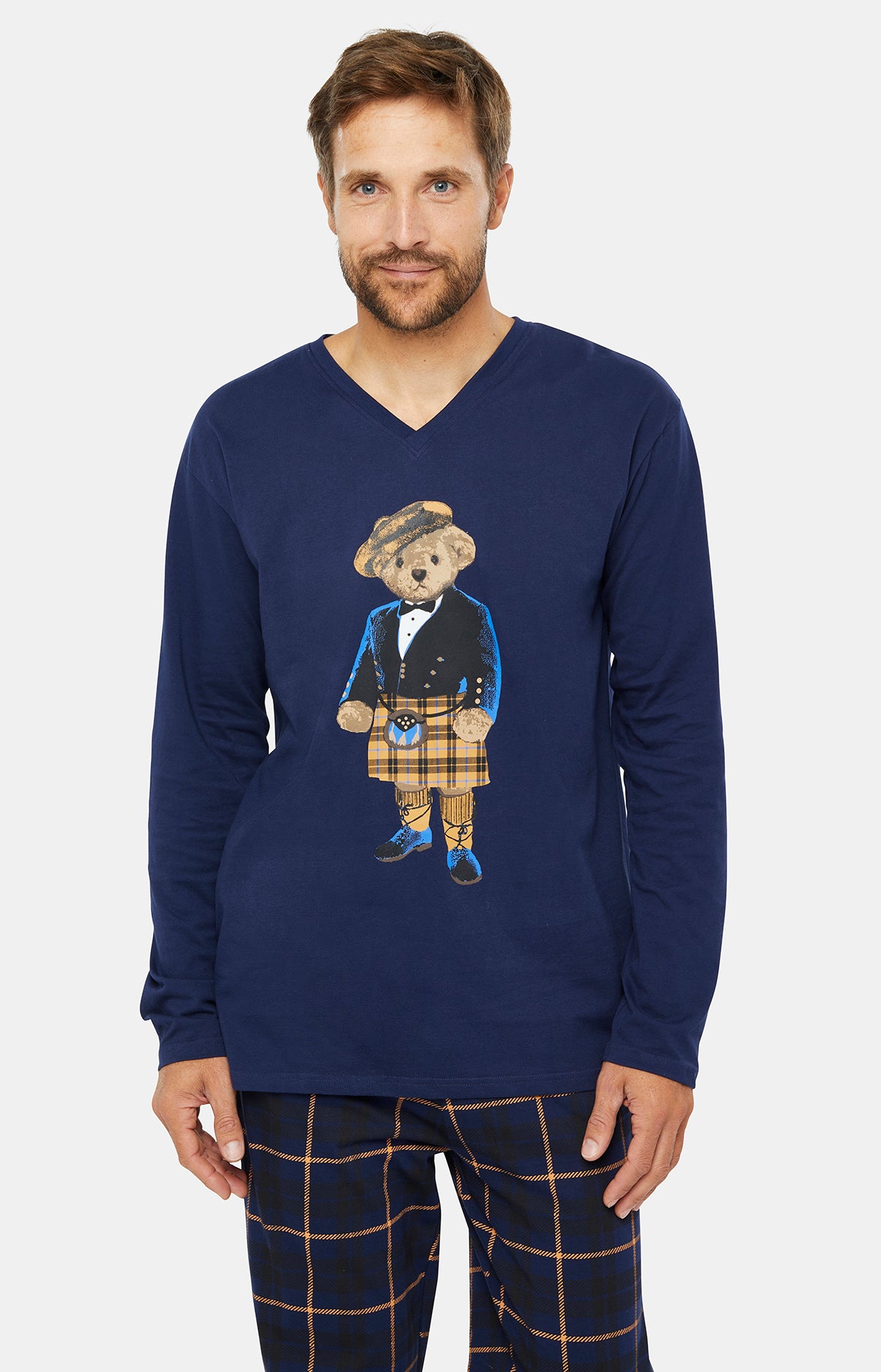 Pyjama long Homme Boston Marine 5