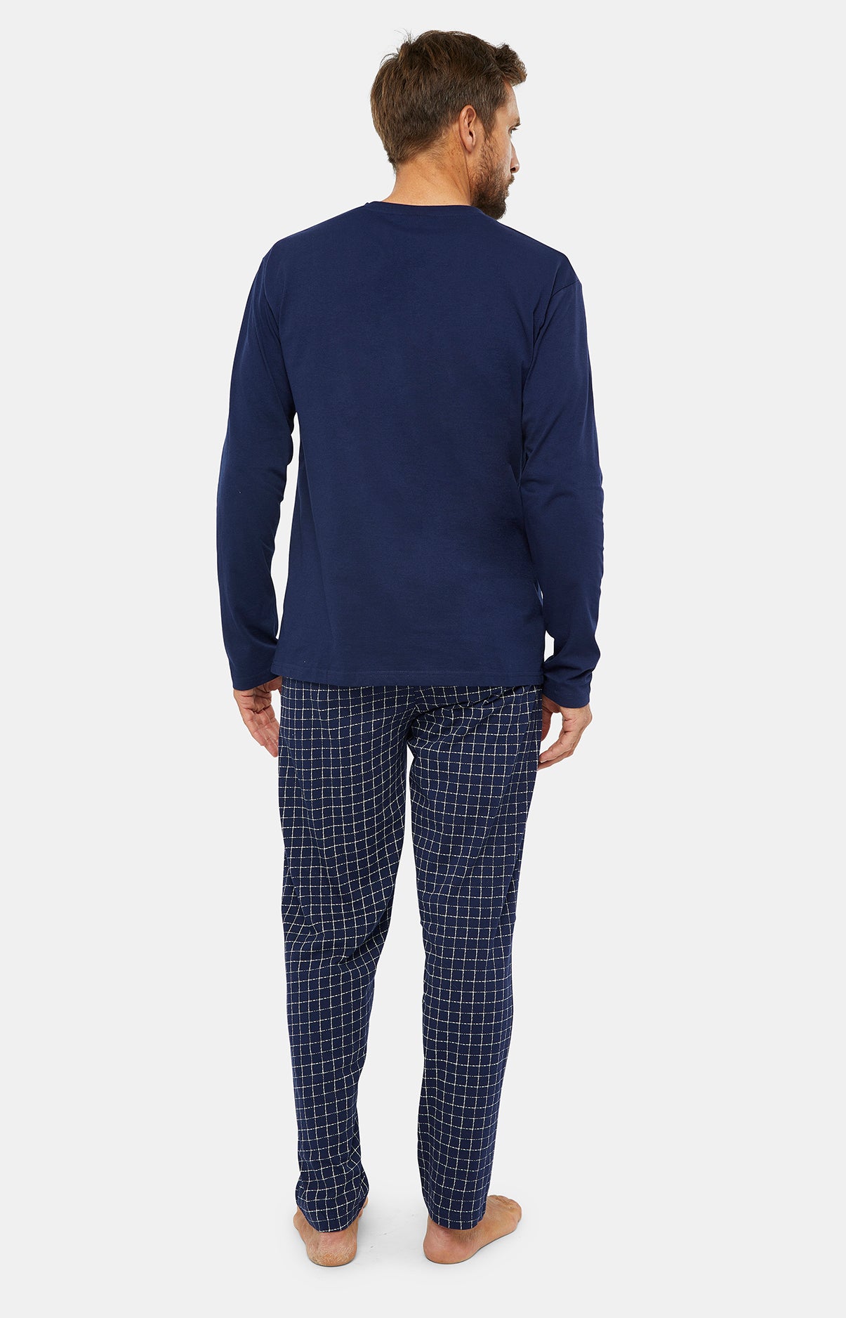 Pyjama long Homme Classique Marine 4