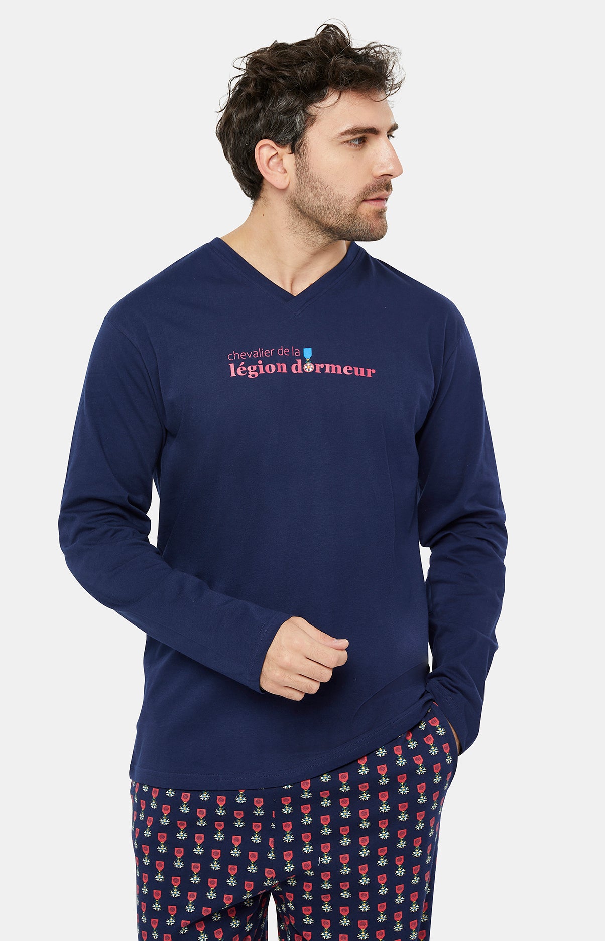 Pyjama long Homme Légion Dormeur Marine 5
