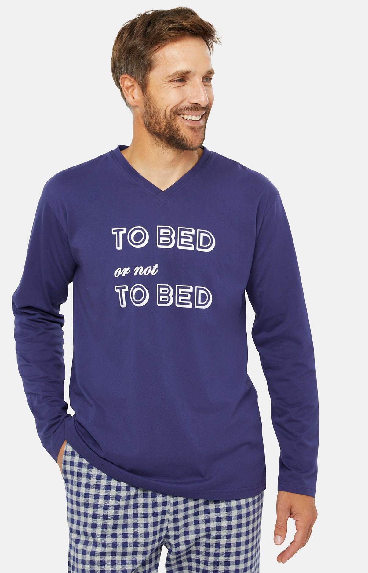 Pyjama long Homme Bed or not to bed Bleu 5