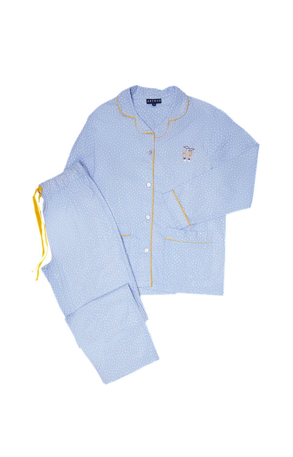 Pyjama long Femme Rain Bleu 9