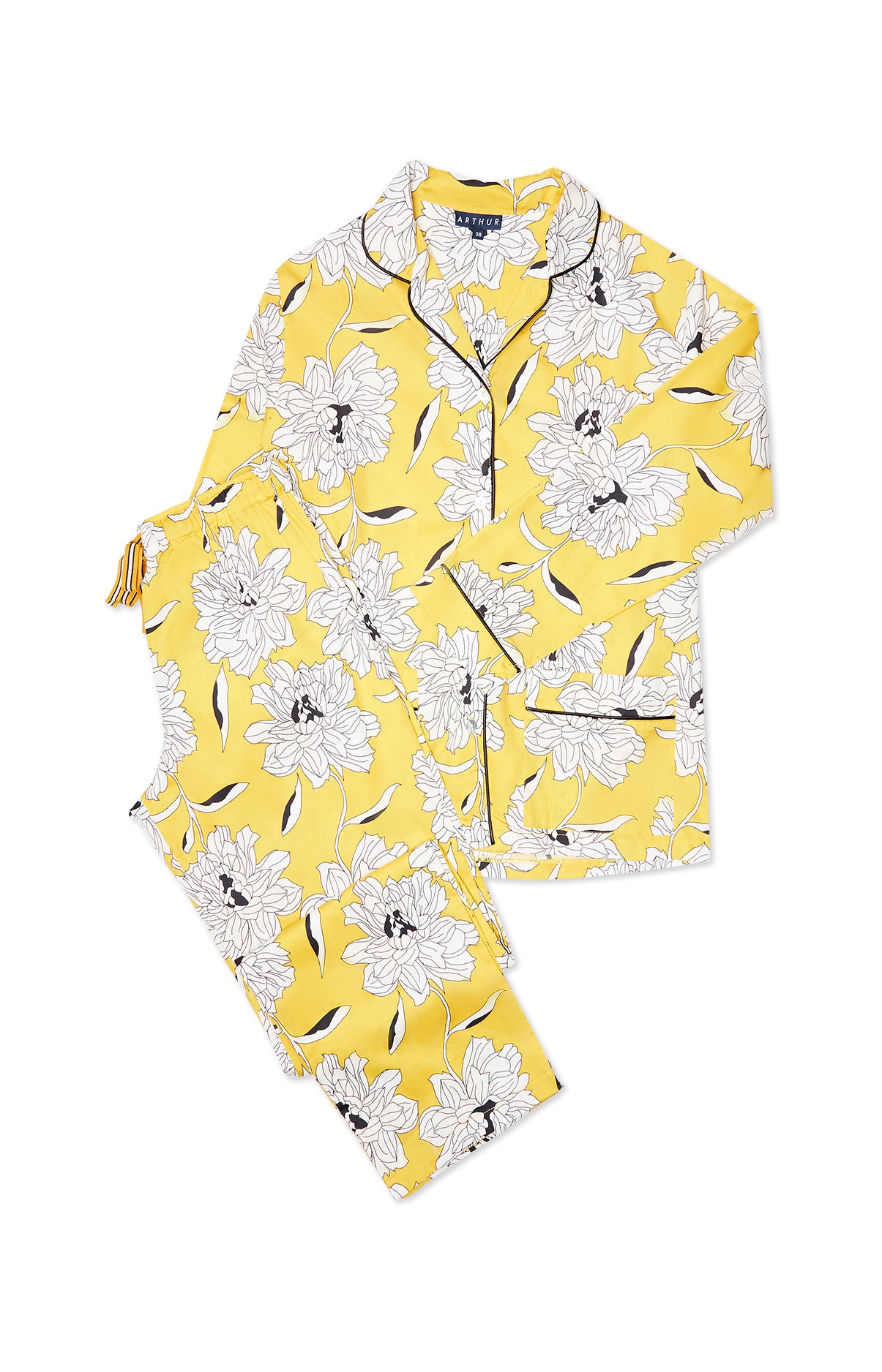 Pyjama long Femme Simone Jaune 3