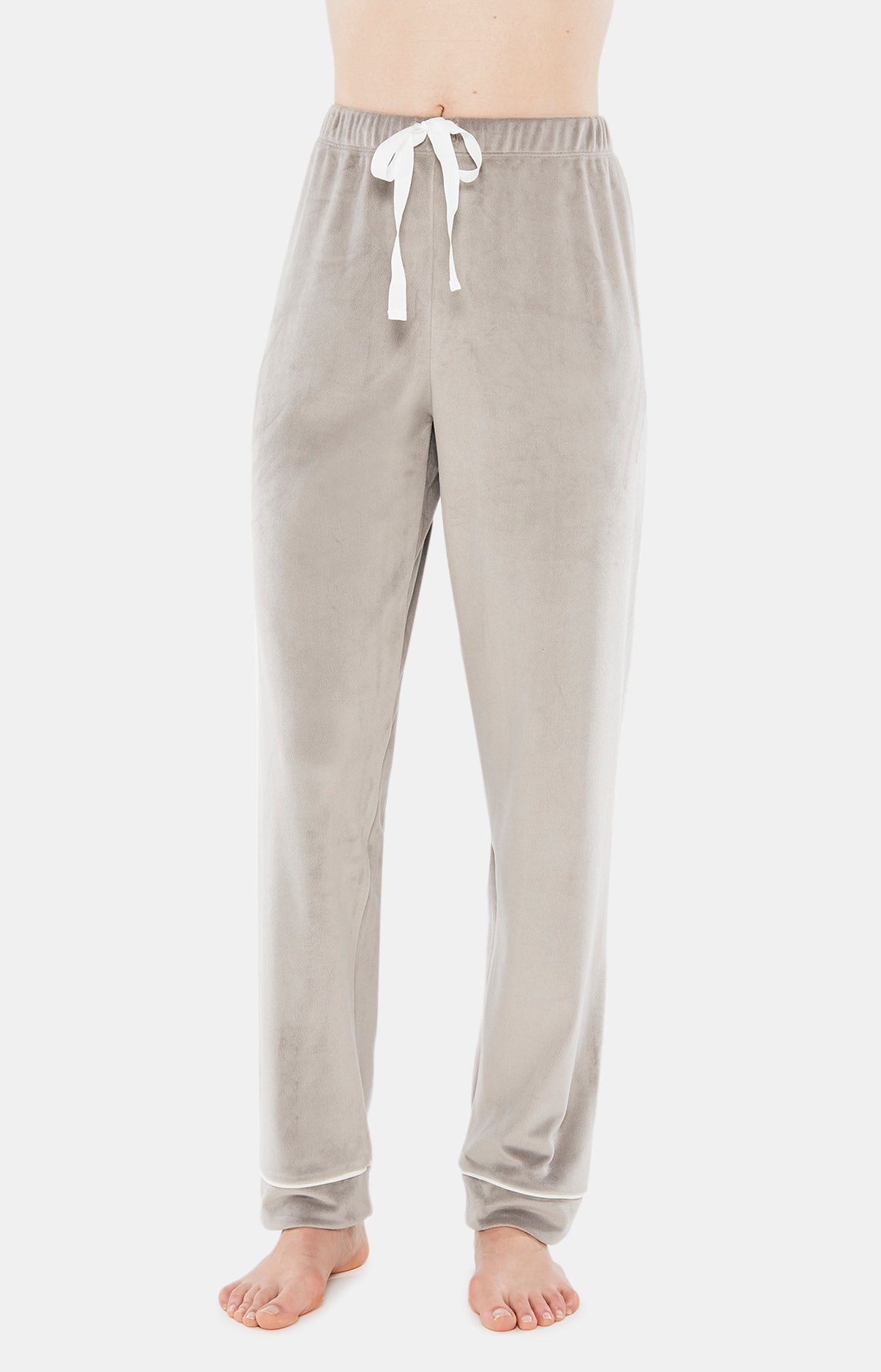 Pyjama Boutonné Velours Gris 6