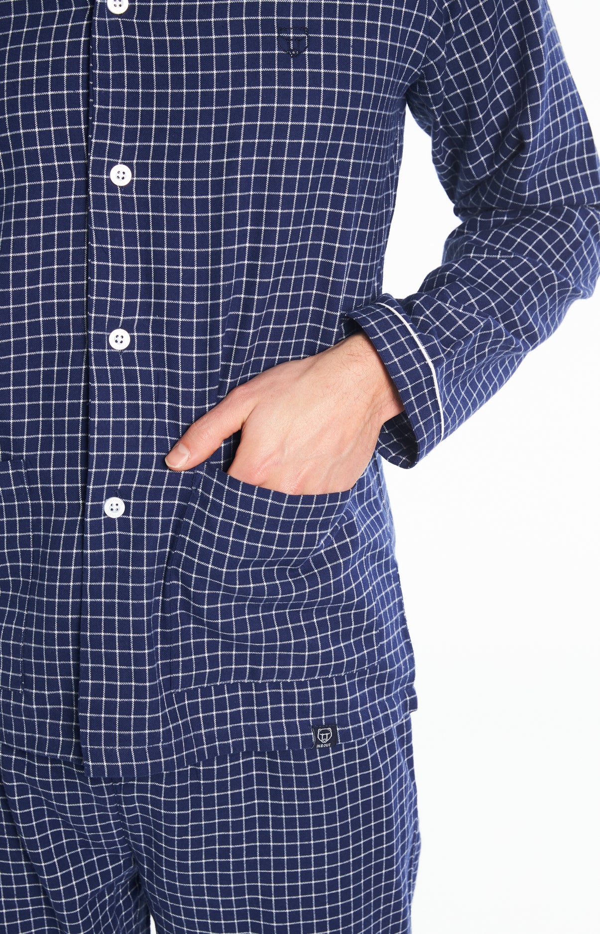 Pyjama Homme long Homme Pilou Classique Marine 6