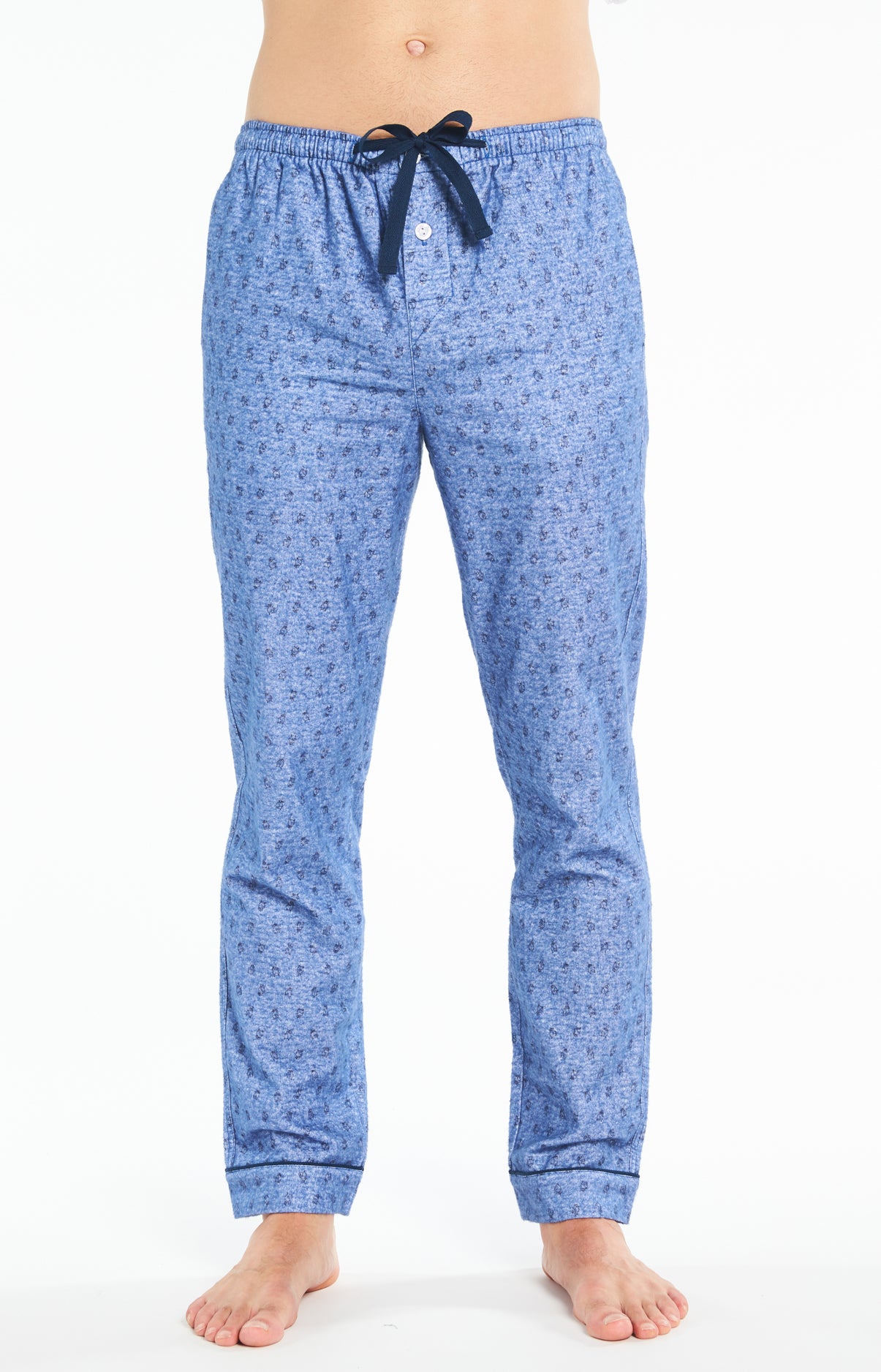 Pyjama Homme long Homme Pilou Clock Bleu 6