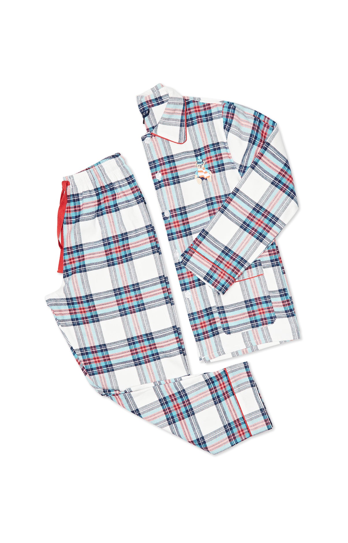 Pyjama long Enfant Logan Blanc et Ivoire 3