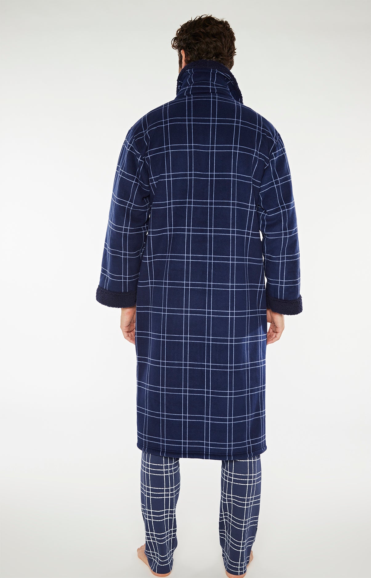 Robe de chambre Homme Polaire Lewis Marine 5