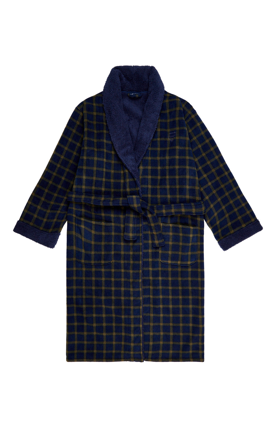 Robe de chambre Homme Polaire Sam Marine et Vert 3