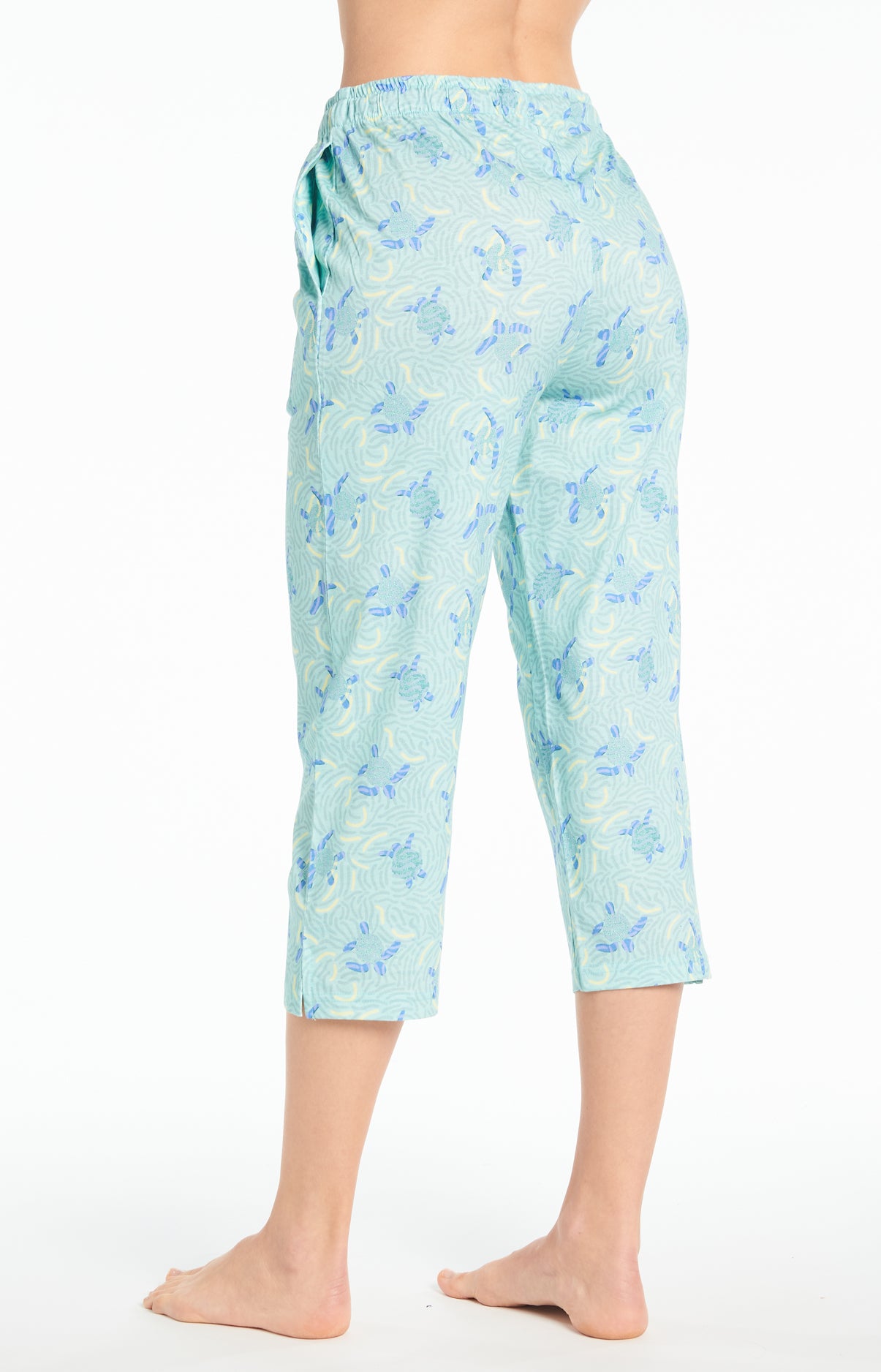 Pyjama long Femme Tortue Bleu 7