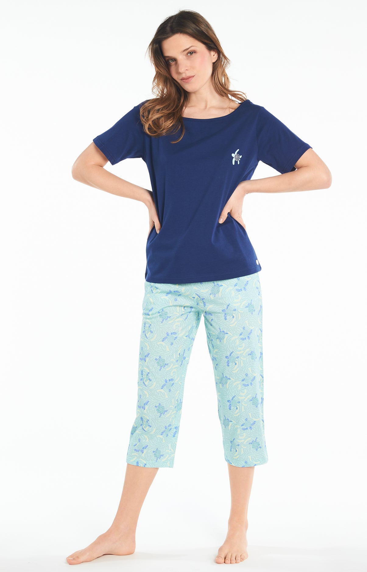 Long turtle pajamas Women s long pajamas Arthur