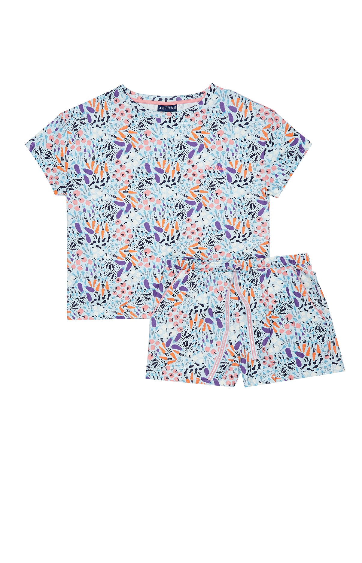 Pyjashort Femme Potager Multicolore 3