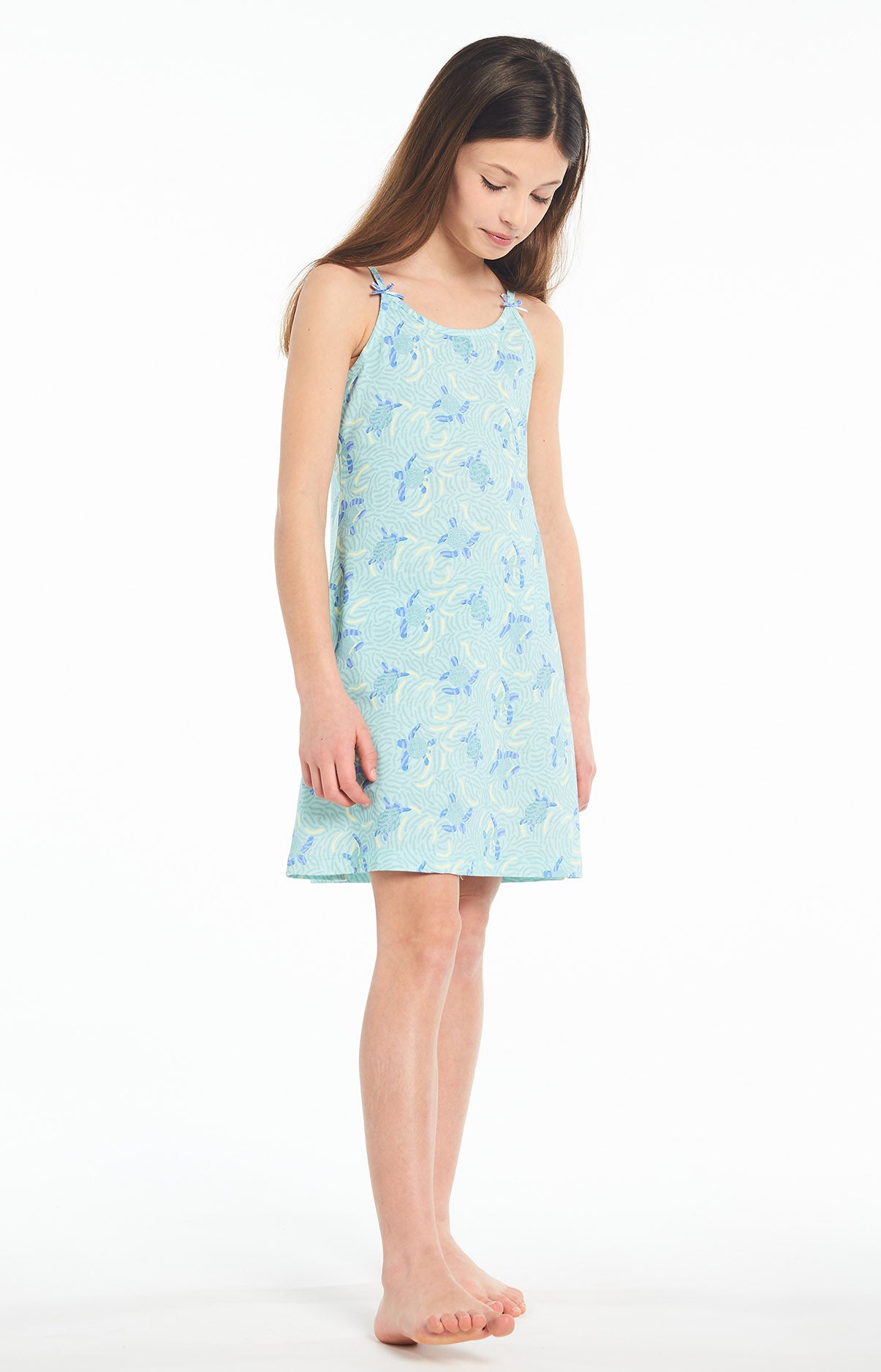 Chemise de nuit Enfant Tortue Bleu 2