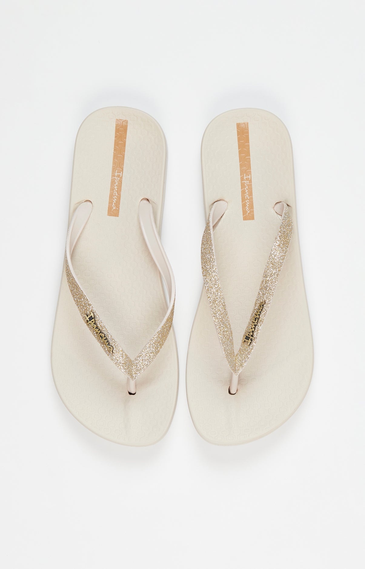 Tongs Femme unie Blanc et Ivoire 4