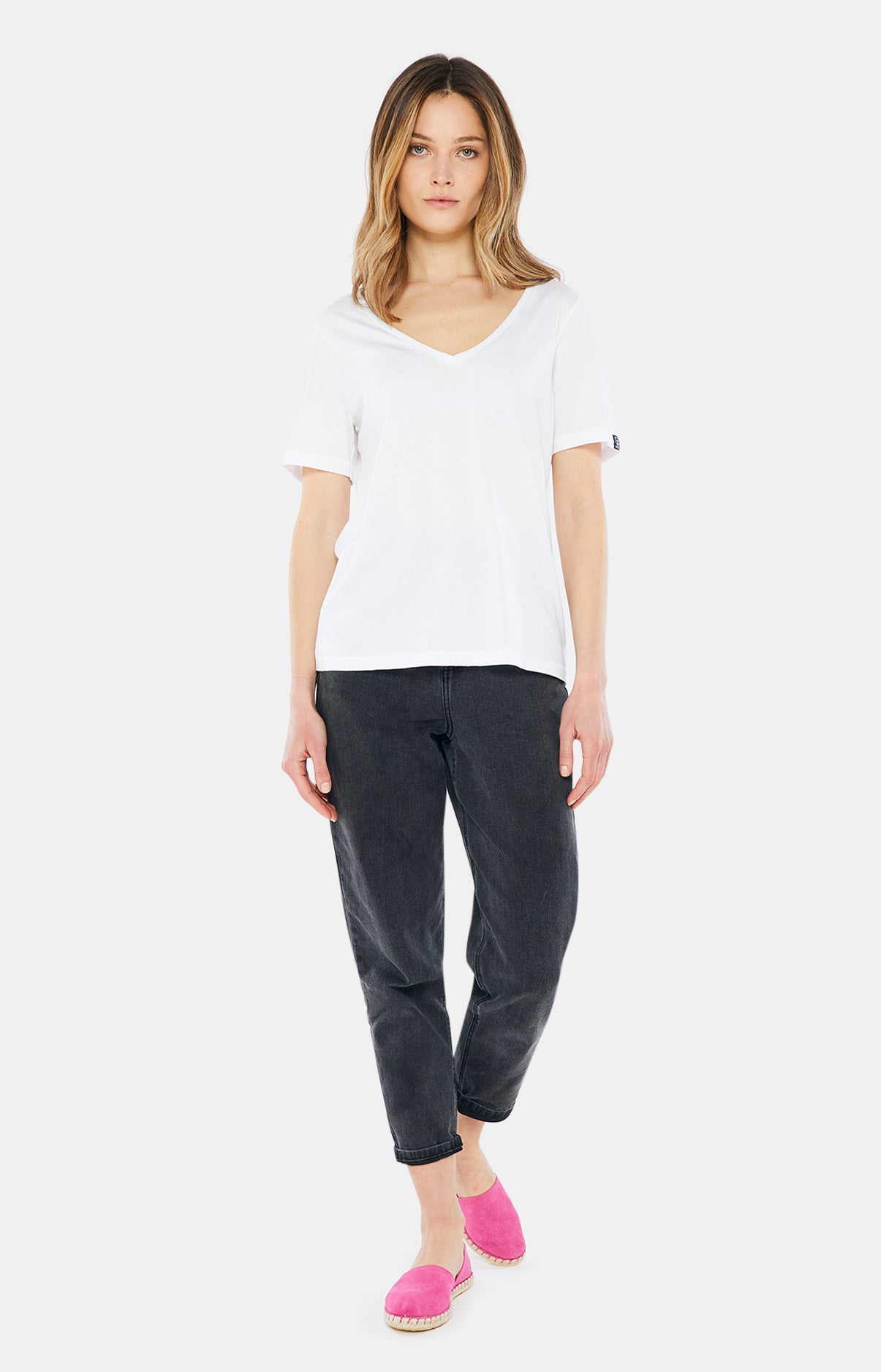 Tee-Shirt en coton pima Blanc 4