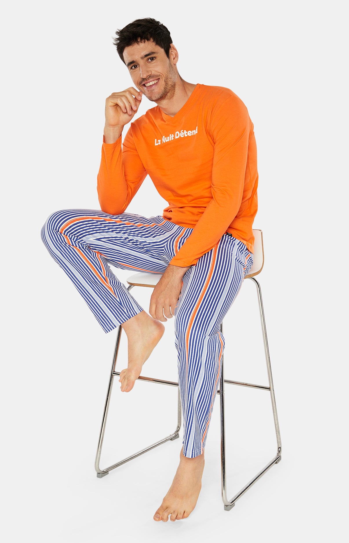 Pyjama long Homme La Nuit Détend Multicolore 1