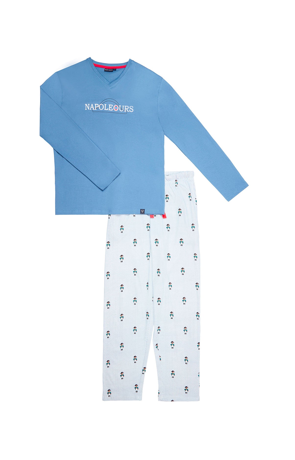 Pyjama long Homme Napoleours Bleu 3