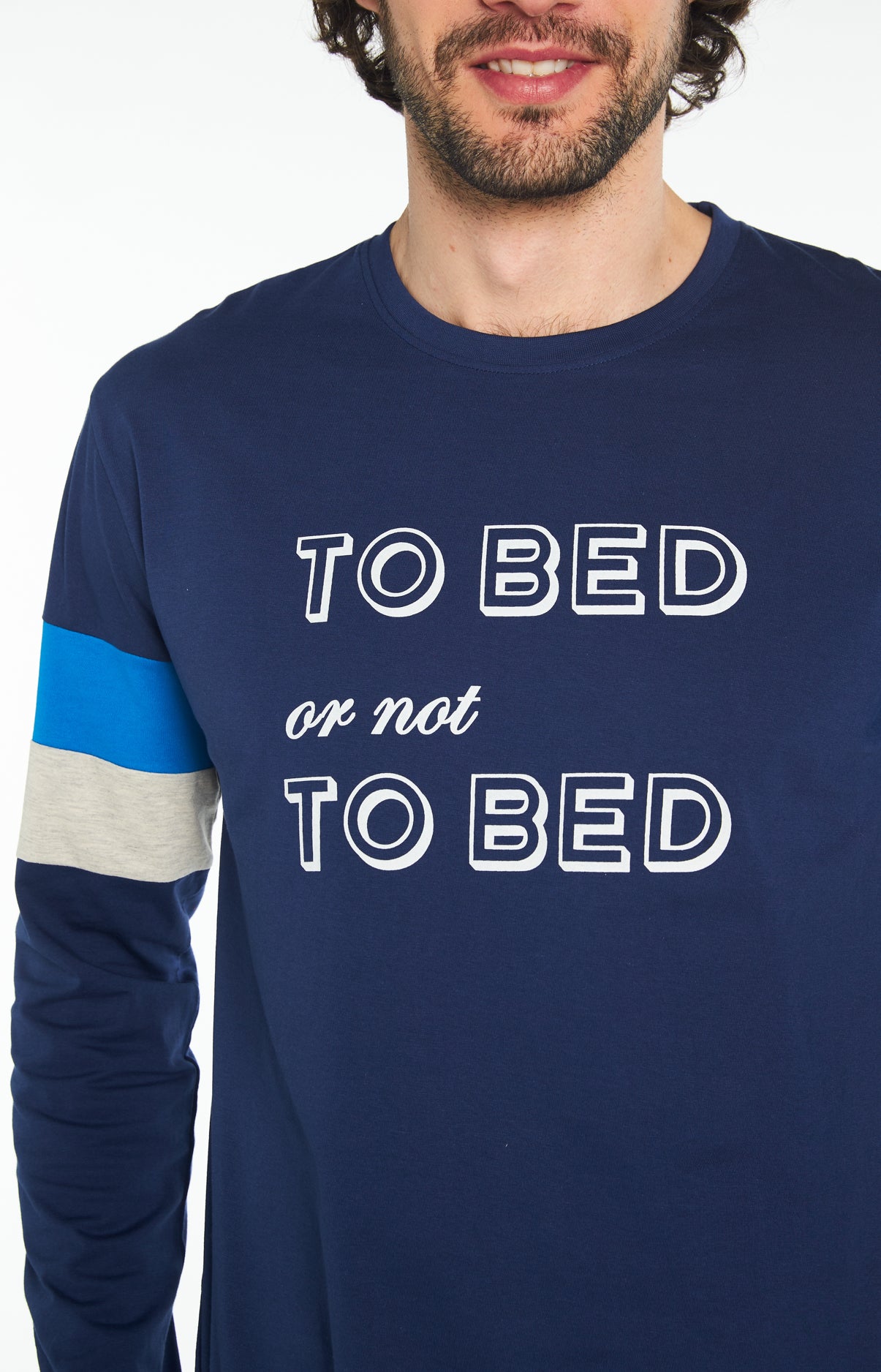 Pyjama Homme long Homme bed or not to Marine 4