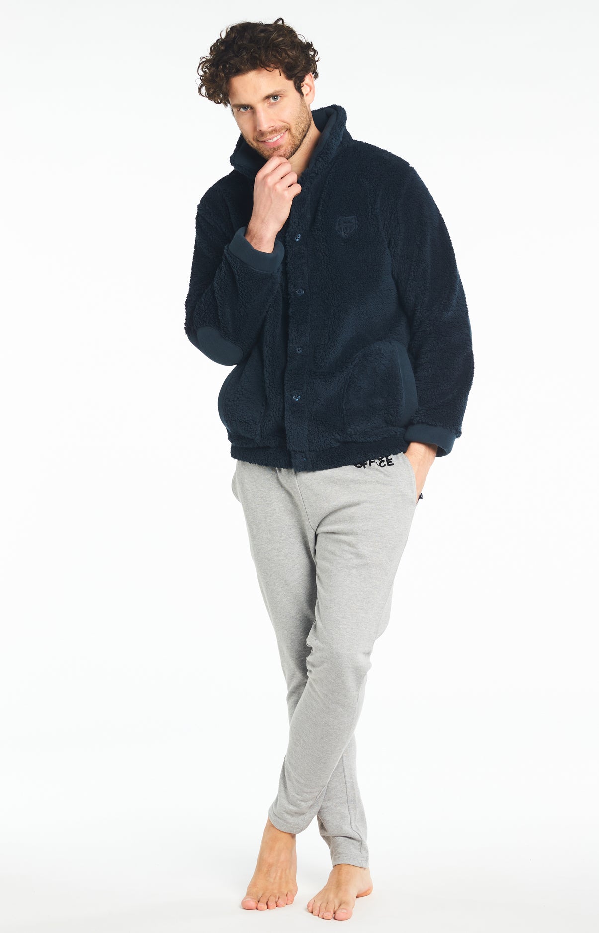 Veste Homme Polaire Homme Ours Marine 4