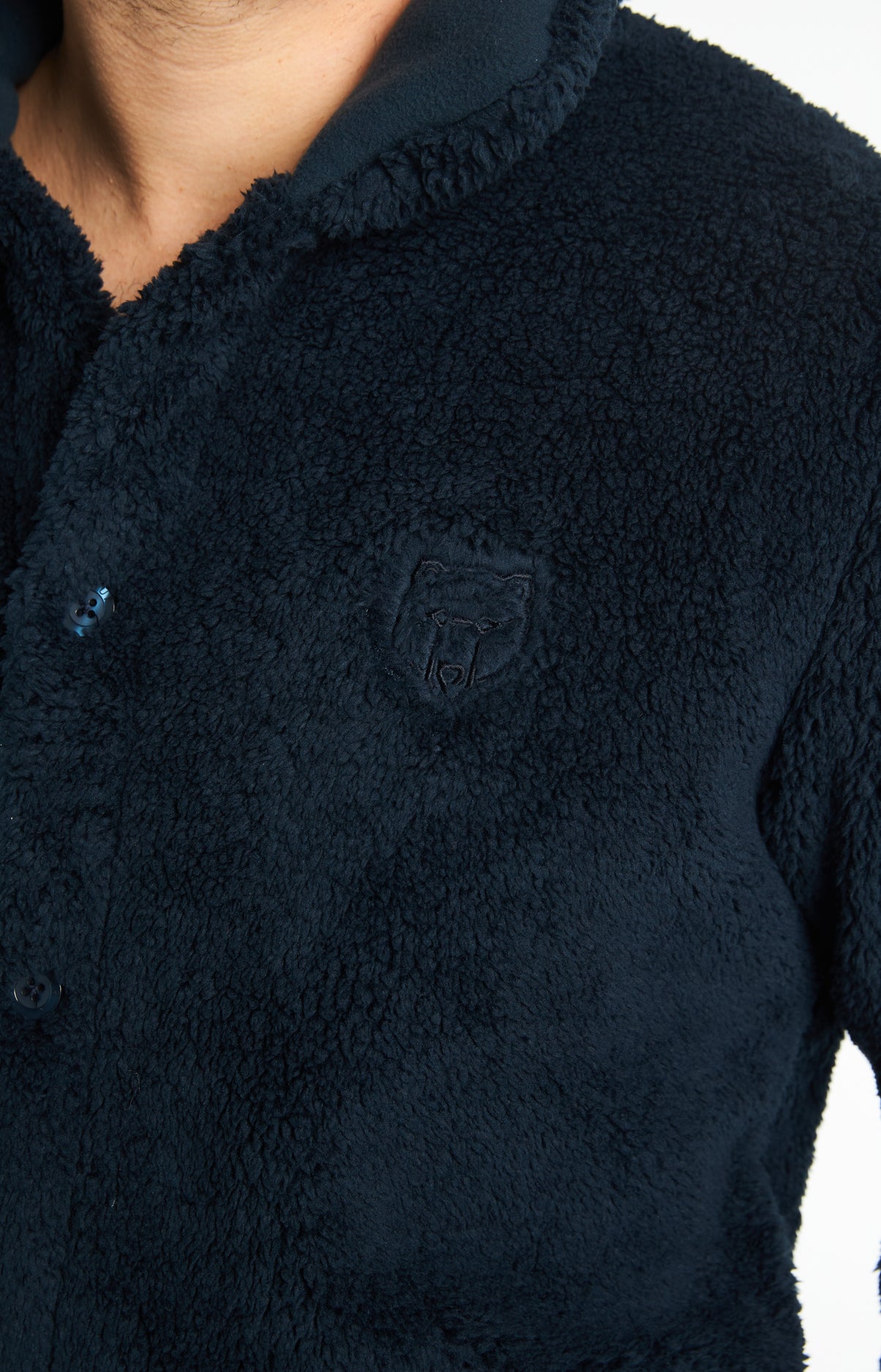 Veste Homme Polaire Homme Ours Marine 3
