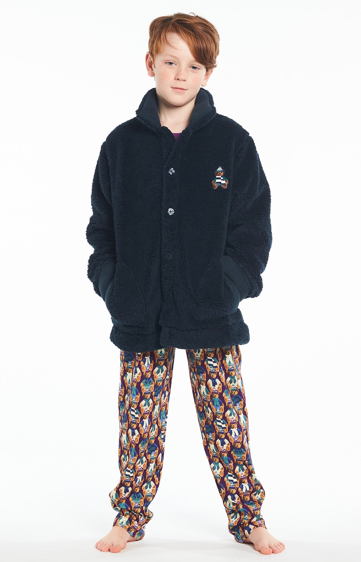 Veste Enfant Paon Nuit Marine 2