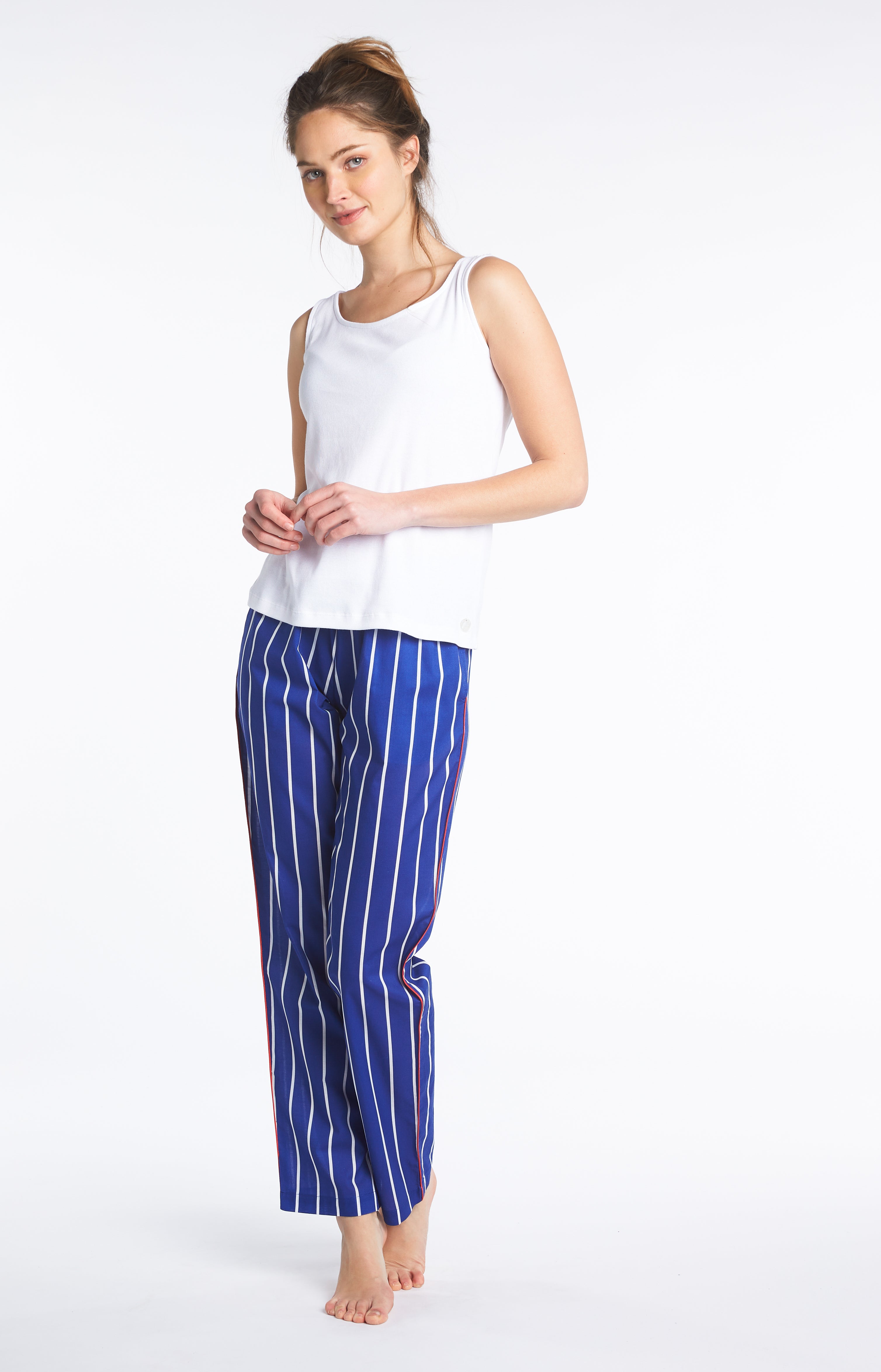 Pantalon Femme Camille Bleu 4