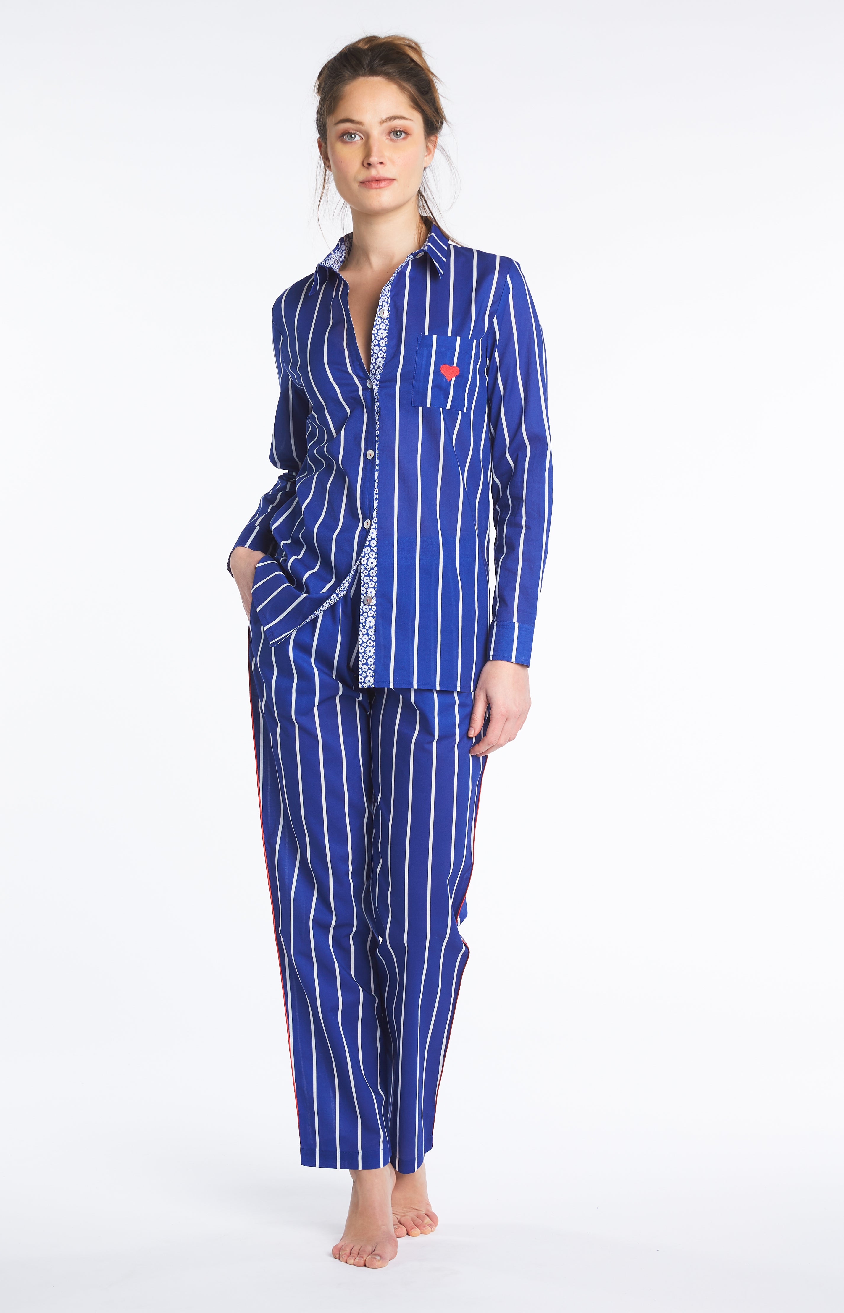 Pantalon Femme Camille Bleu 1
