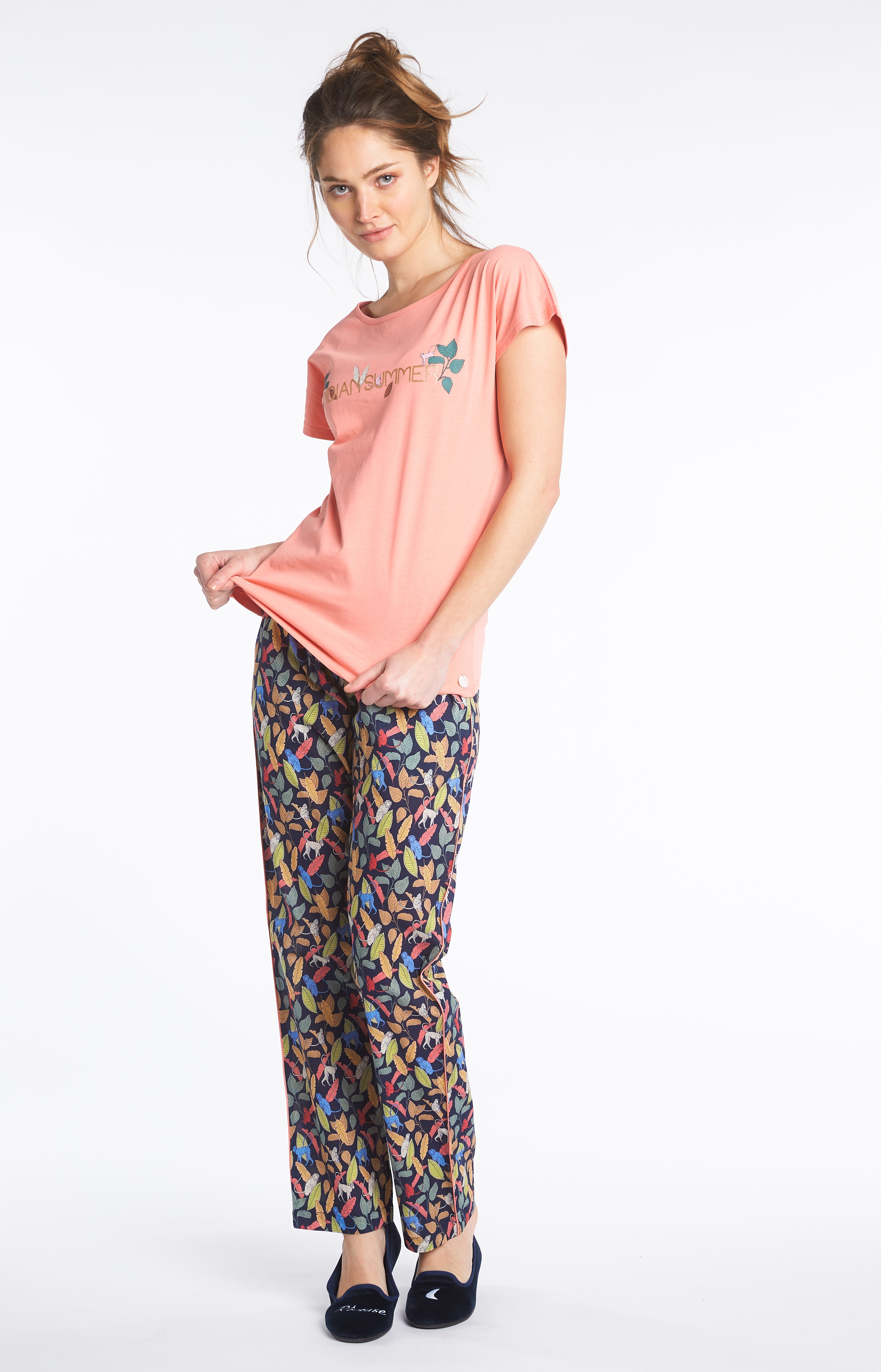Pantalon Femme Jungle Marine 7