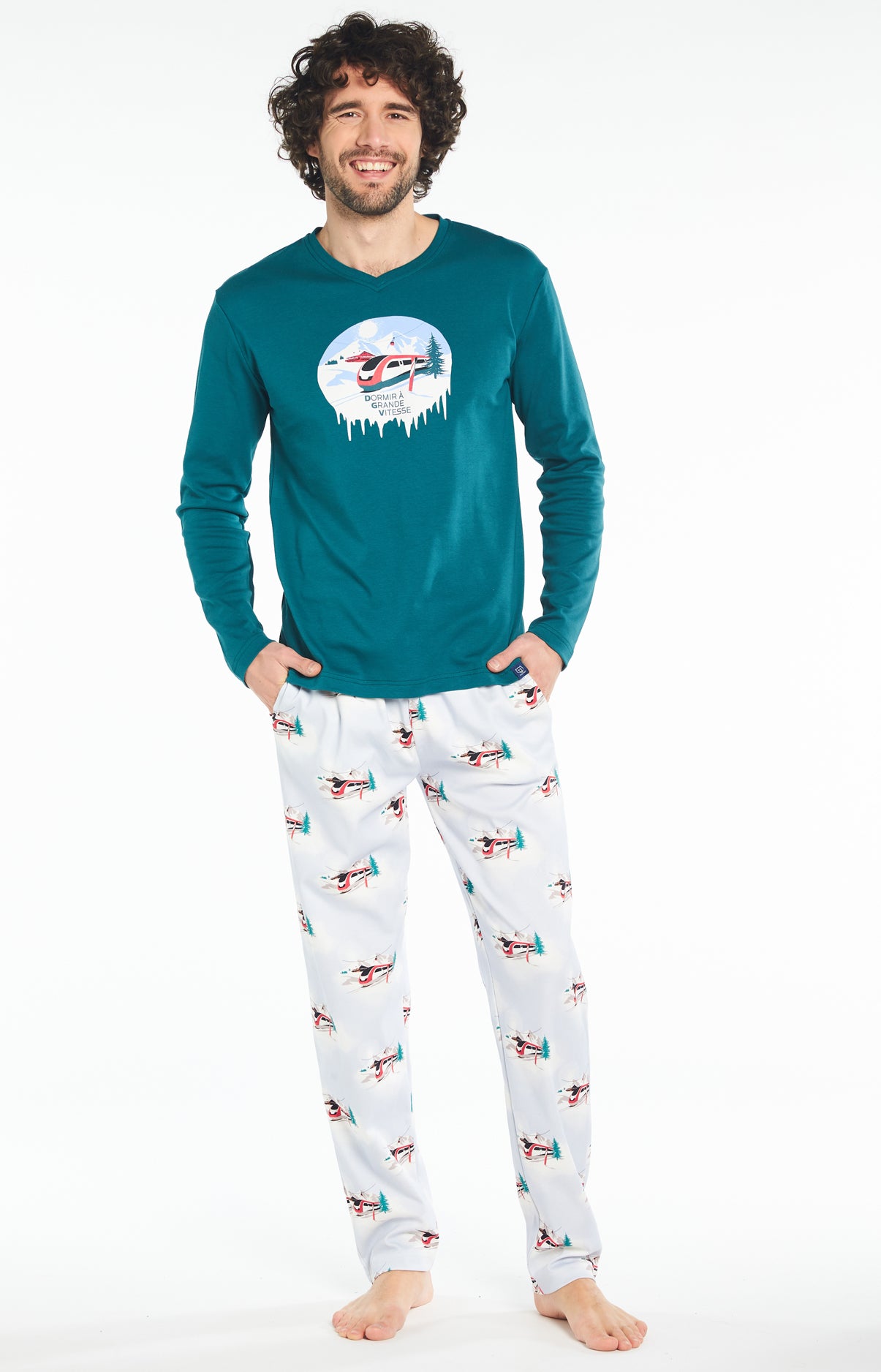 Pyjama Homme long Homme Dodo Grande Vitesse Bleu 1